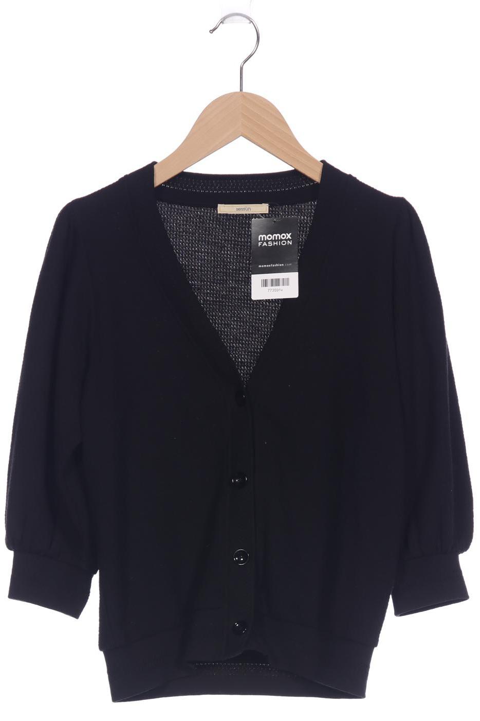 

sessun Damen Strickjacke, schwarz, Gr. 36