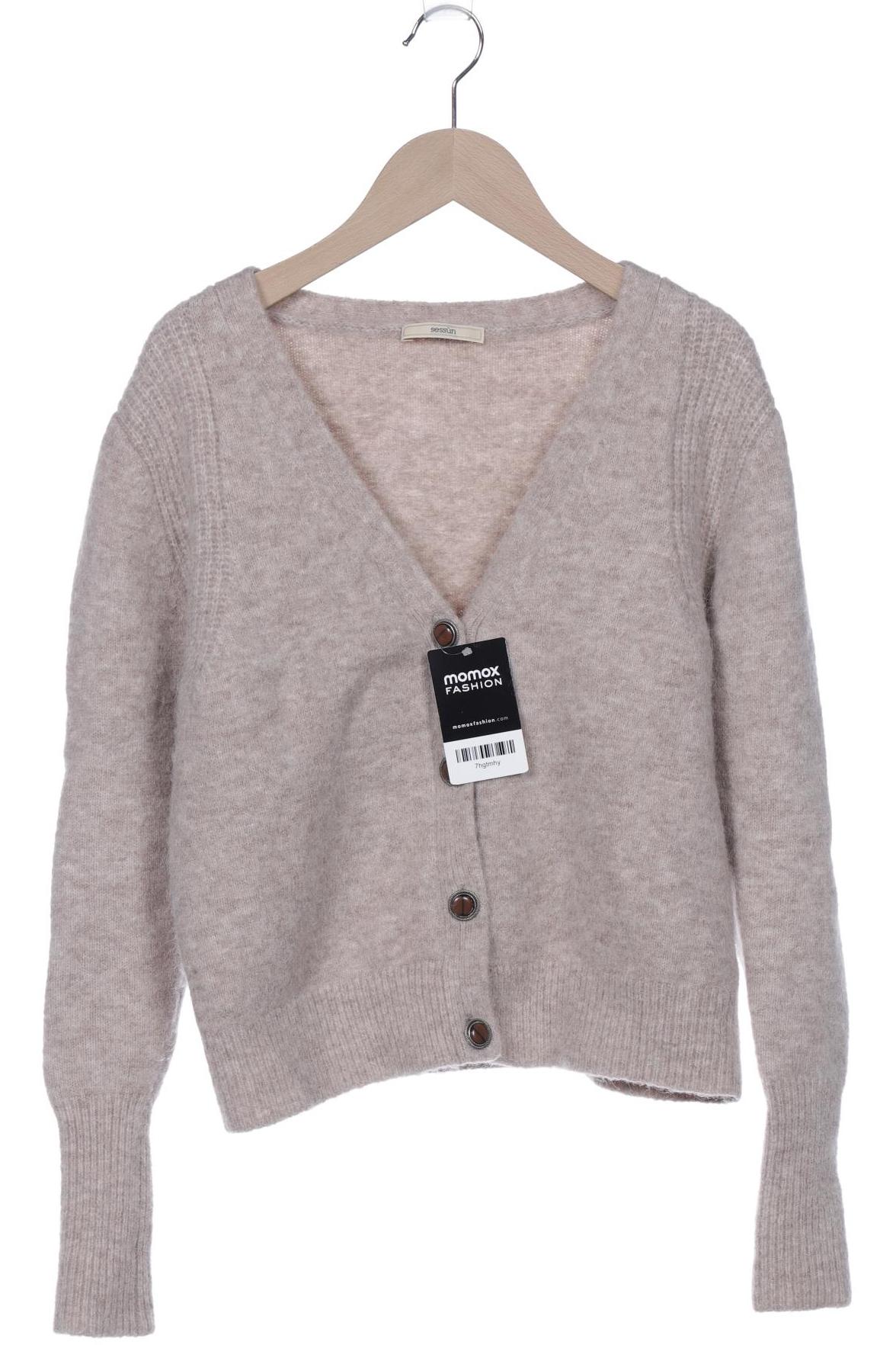 

sessun Damen Strickjacke, beige, Gr. 36