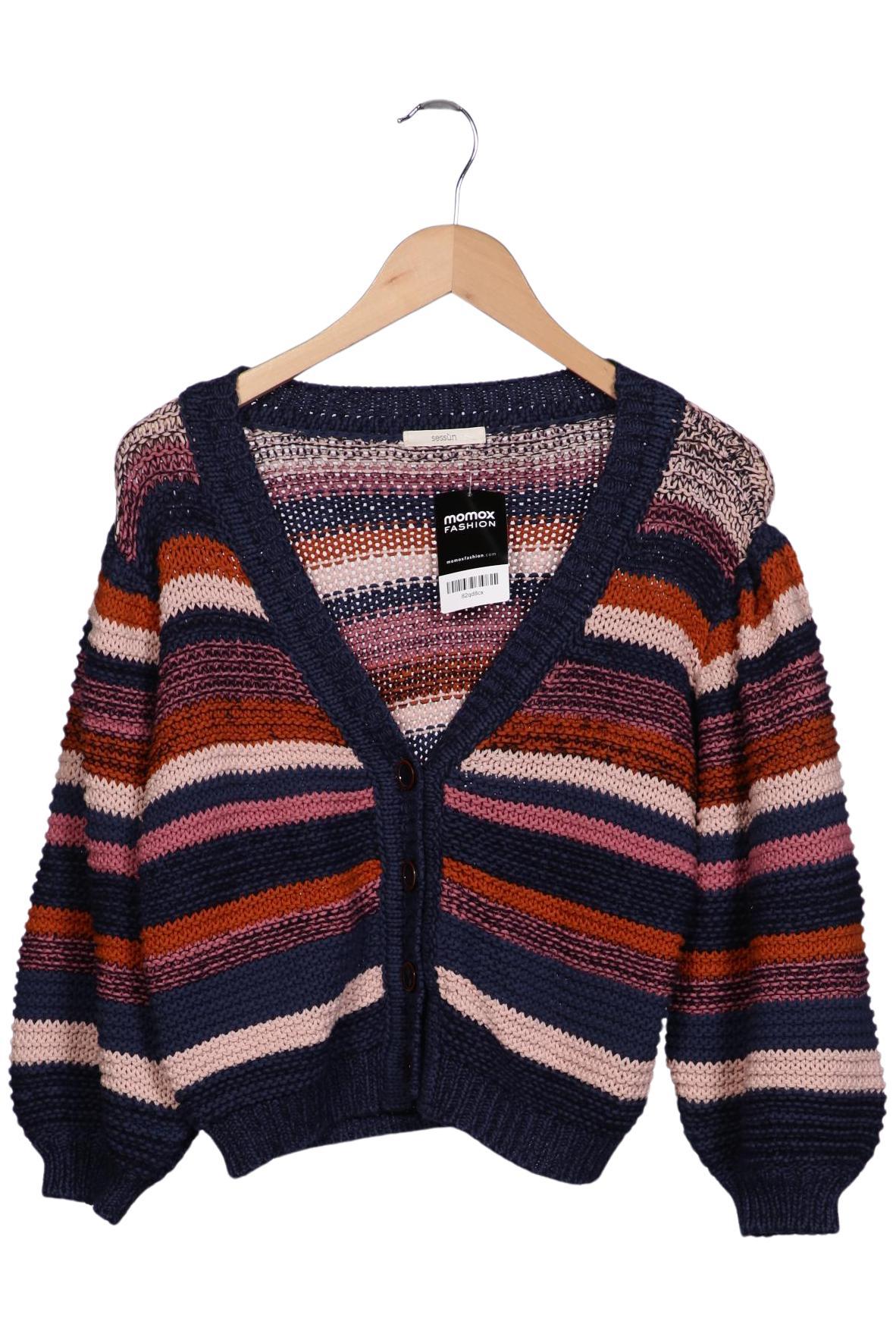

sessun Damen Strickjacke, blau, Gr. 38