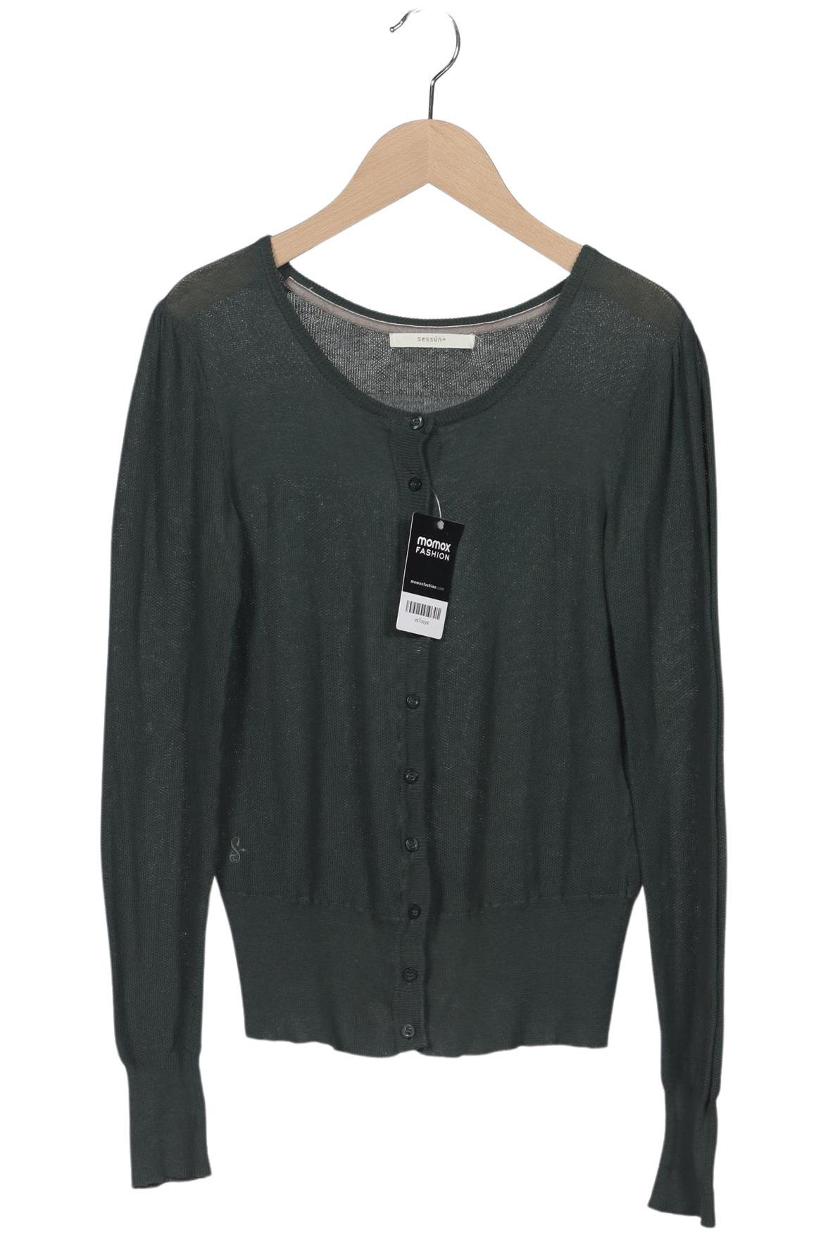 

sessun Damen Strickjacke, grün, Gr. 38
