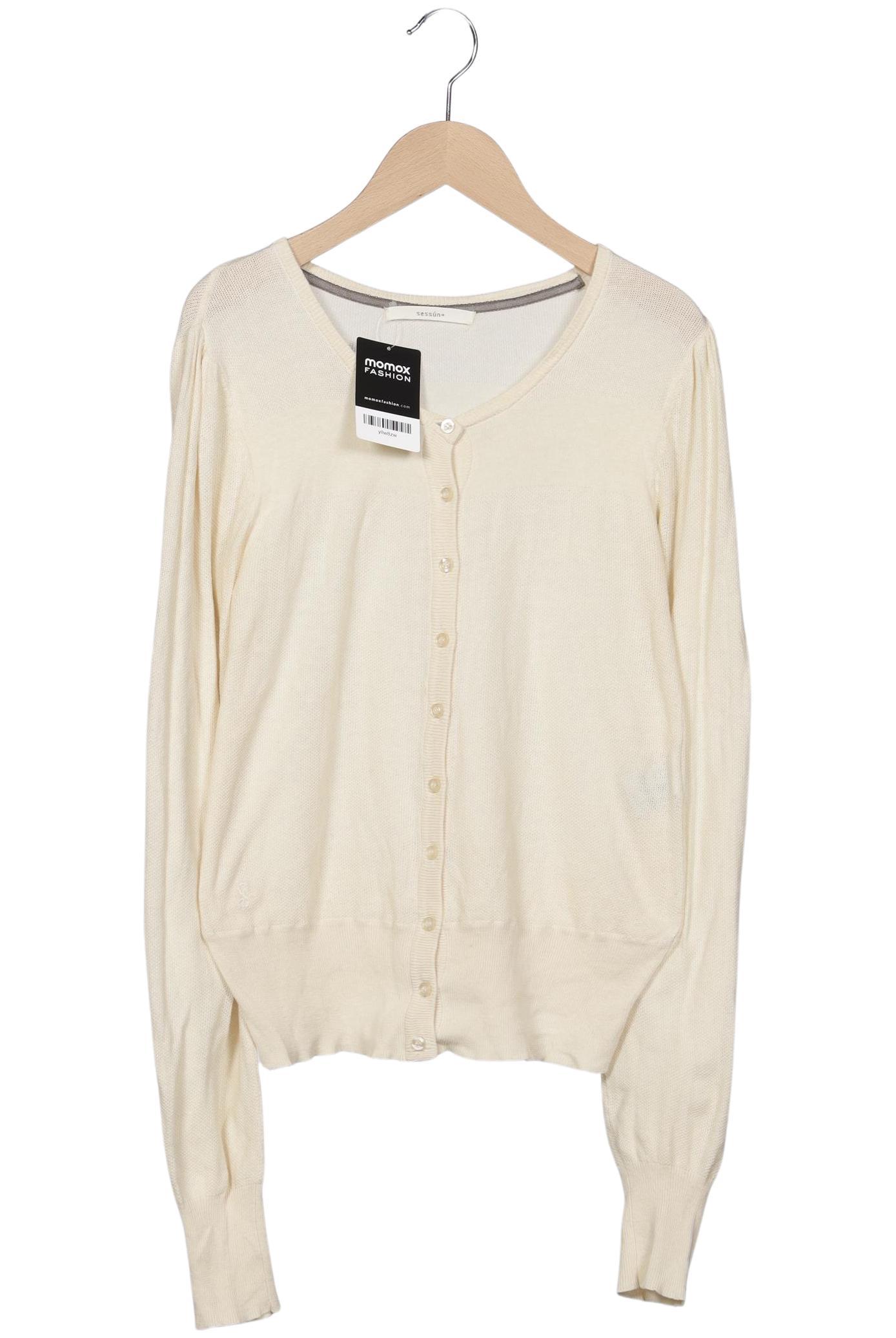 

sessun Damen Strickjacke, beige, Gr. 36