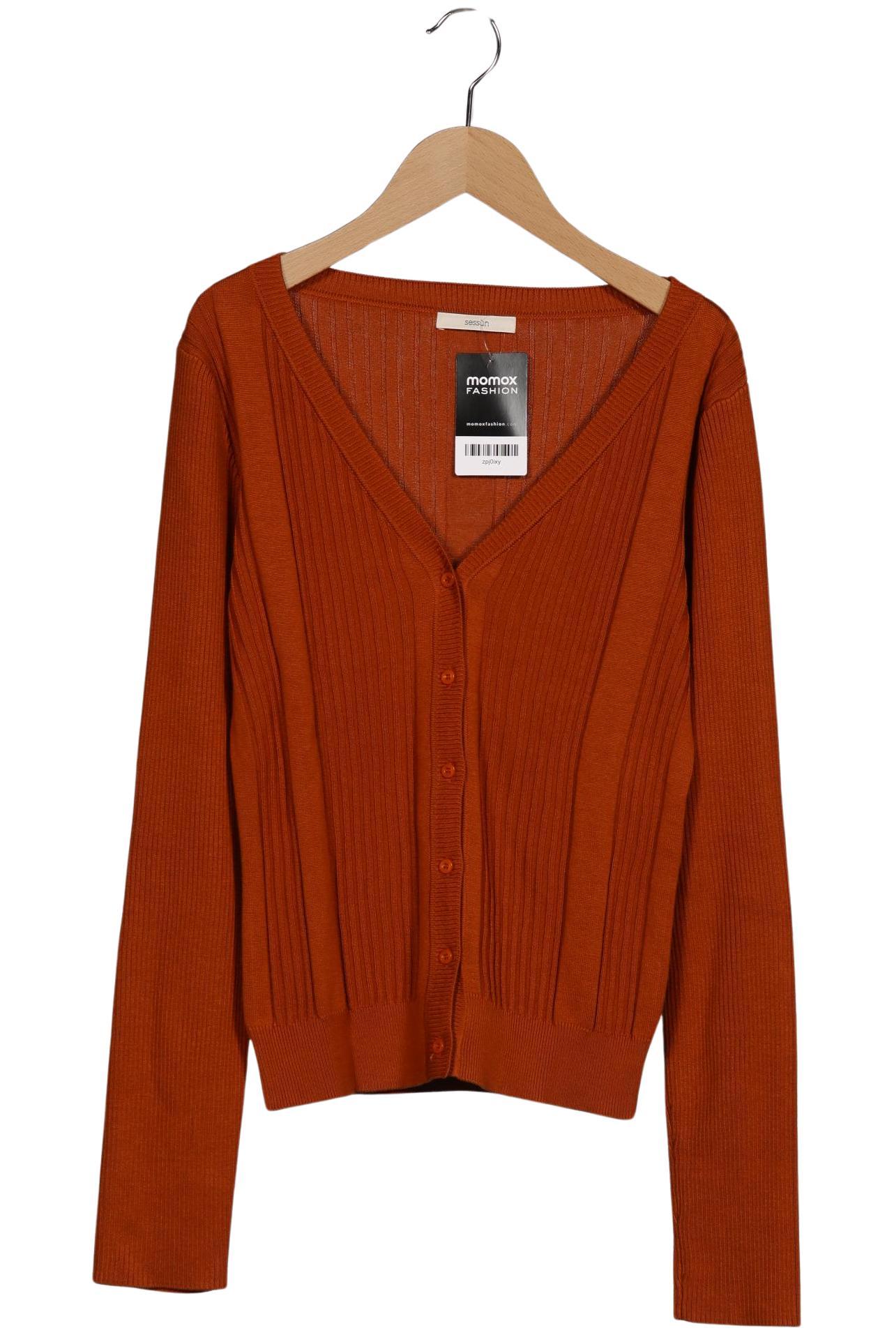 

sessun Damen Strickjacke, orange, Gr. 38