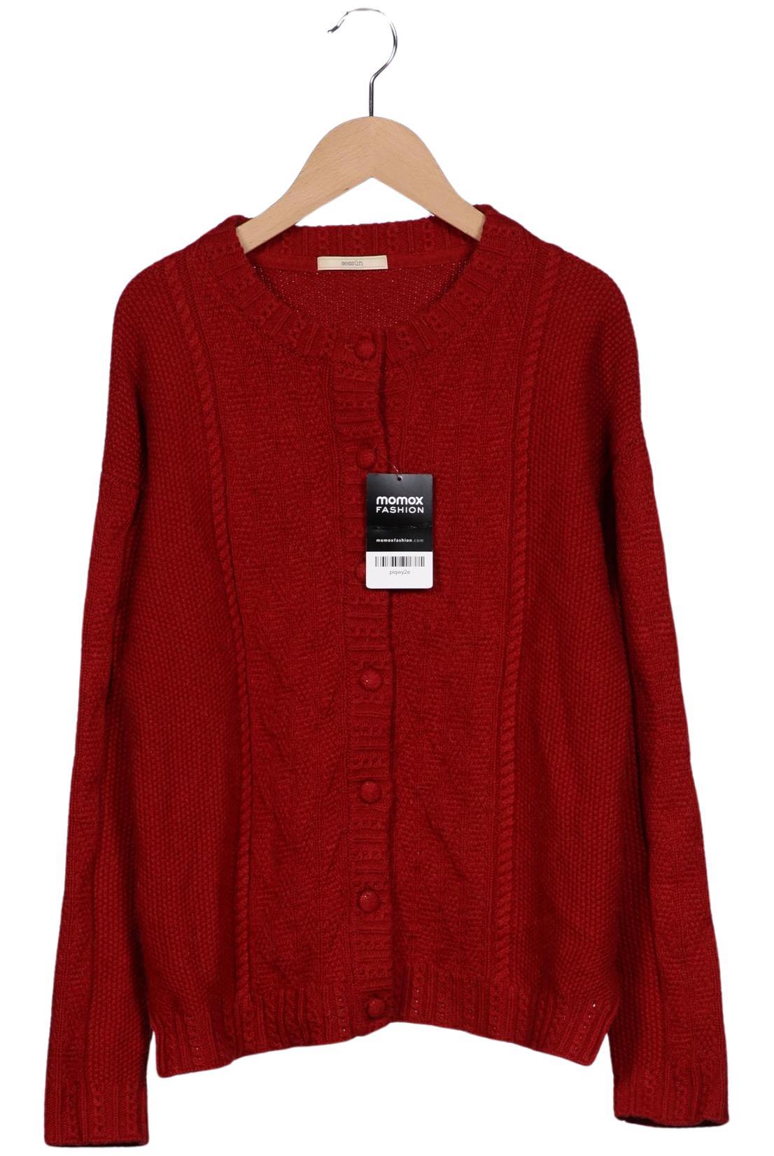 

sessun Damen Strickjacke, rot, Gr. 36