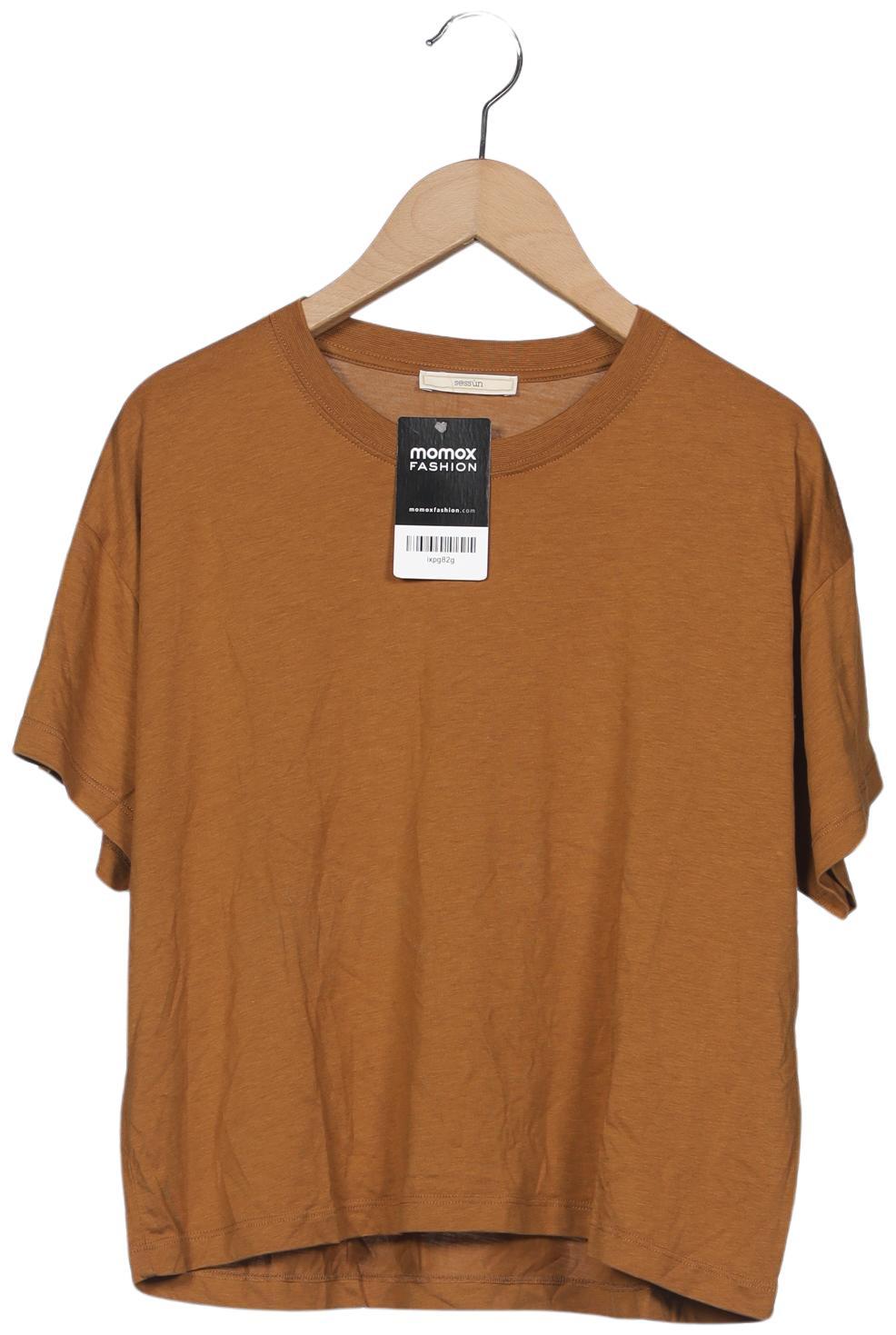 

sessun Damen T-Shirt, braun, Gr. 36