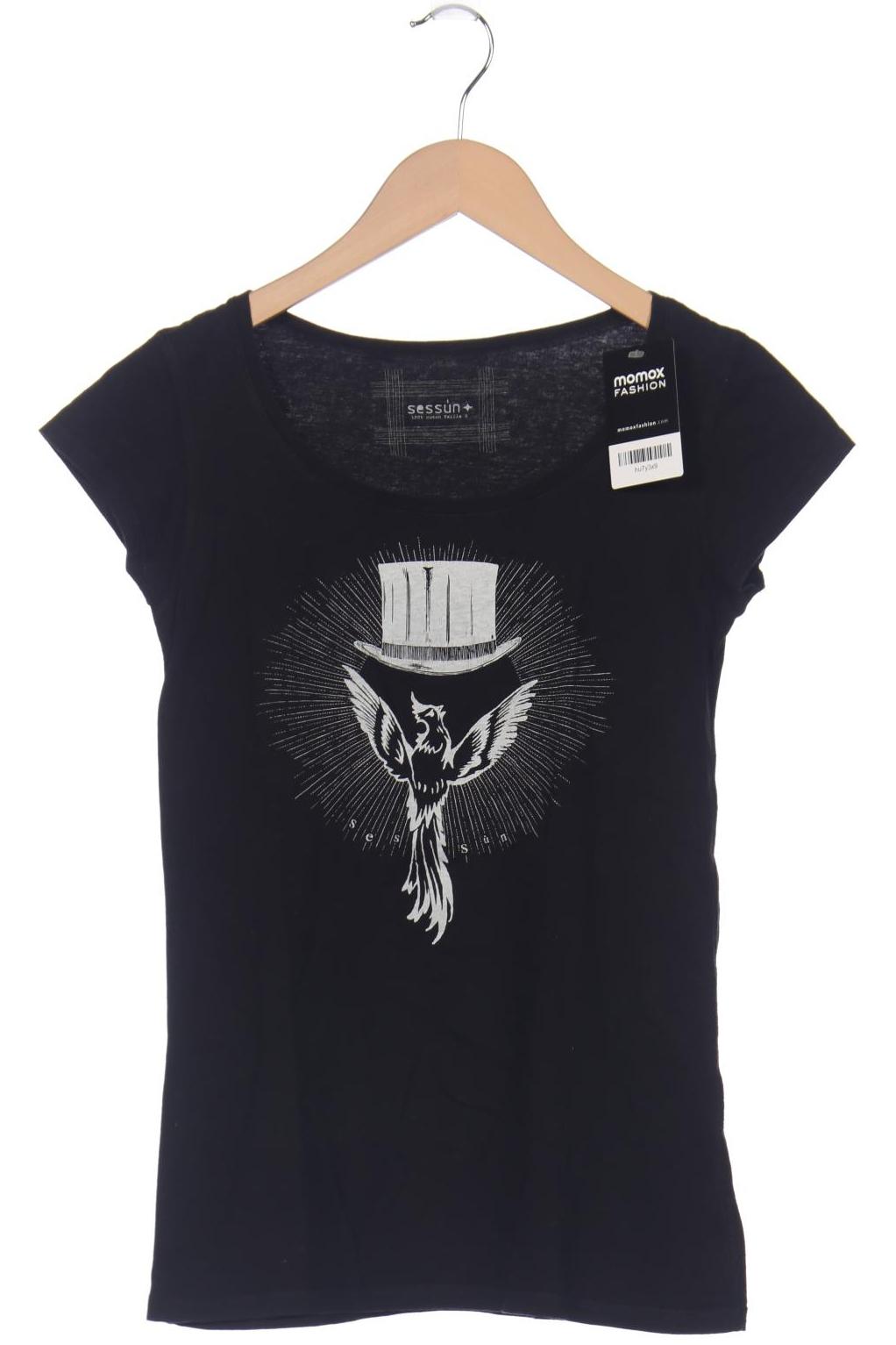 

sessun Damen T-Shirt, schwarz, Gr. 36