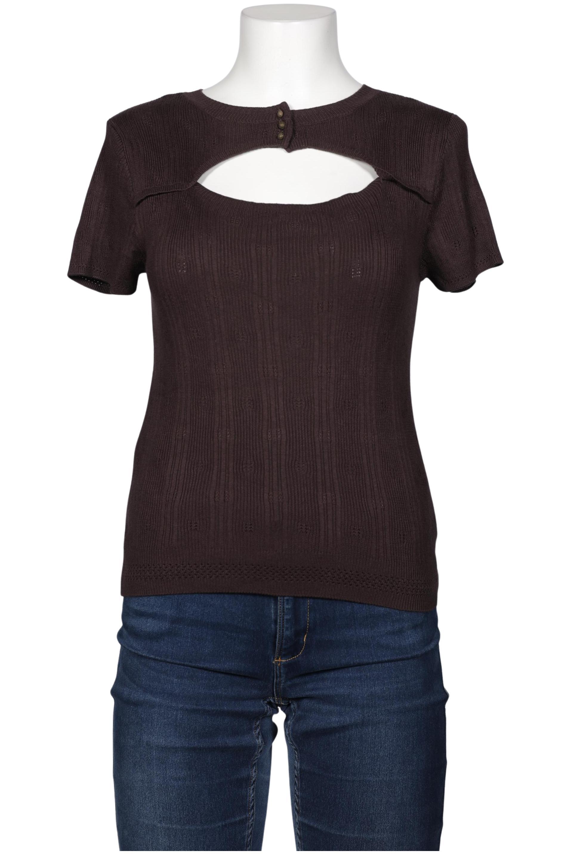 

sessun Damen T-Shirt, braun, Gr. 38
