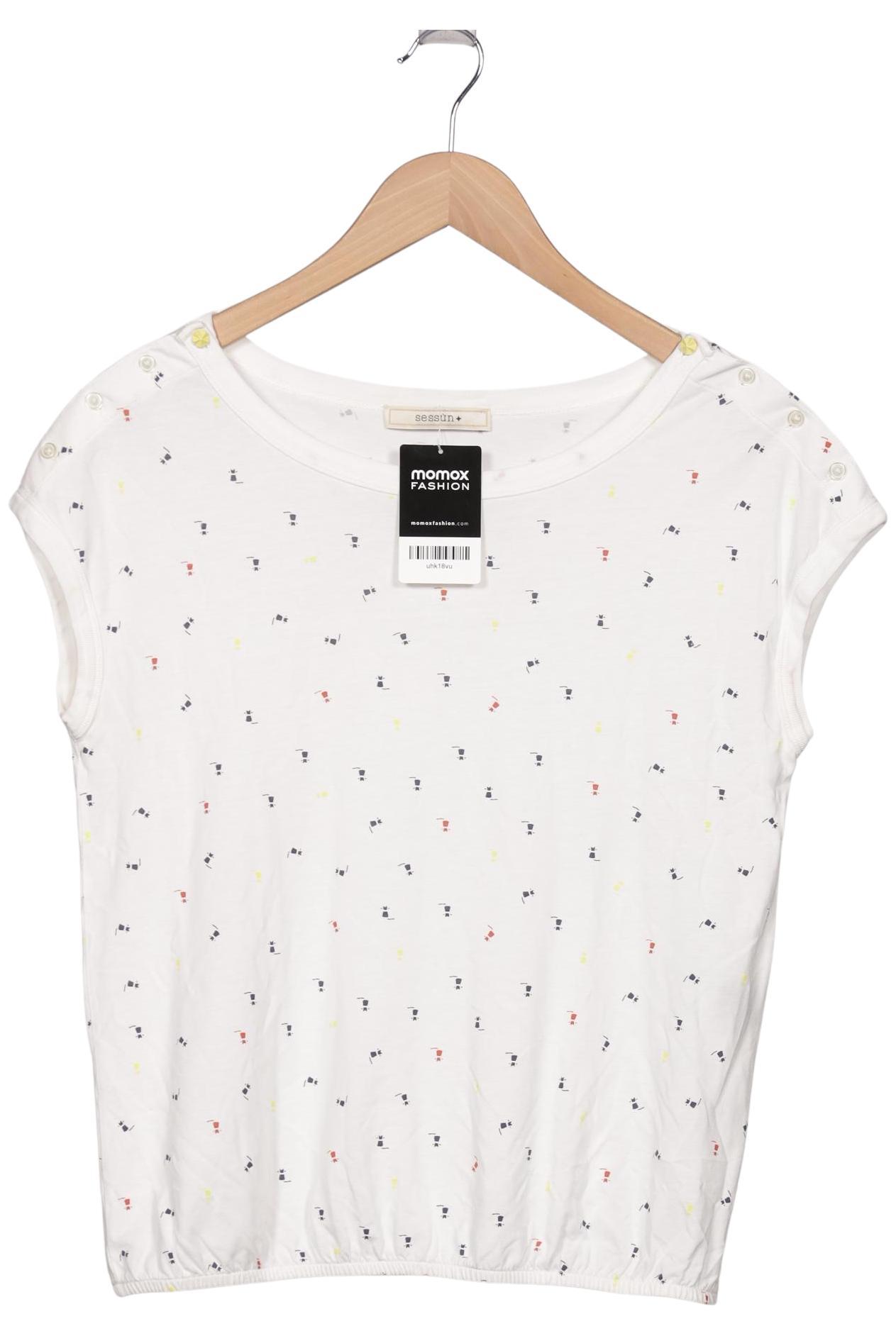 

sessun Damen T-Shirt, weiß, Gr. 38