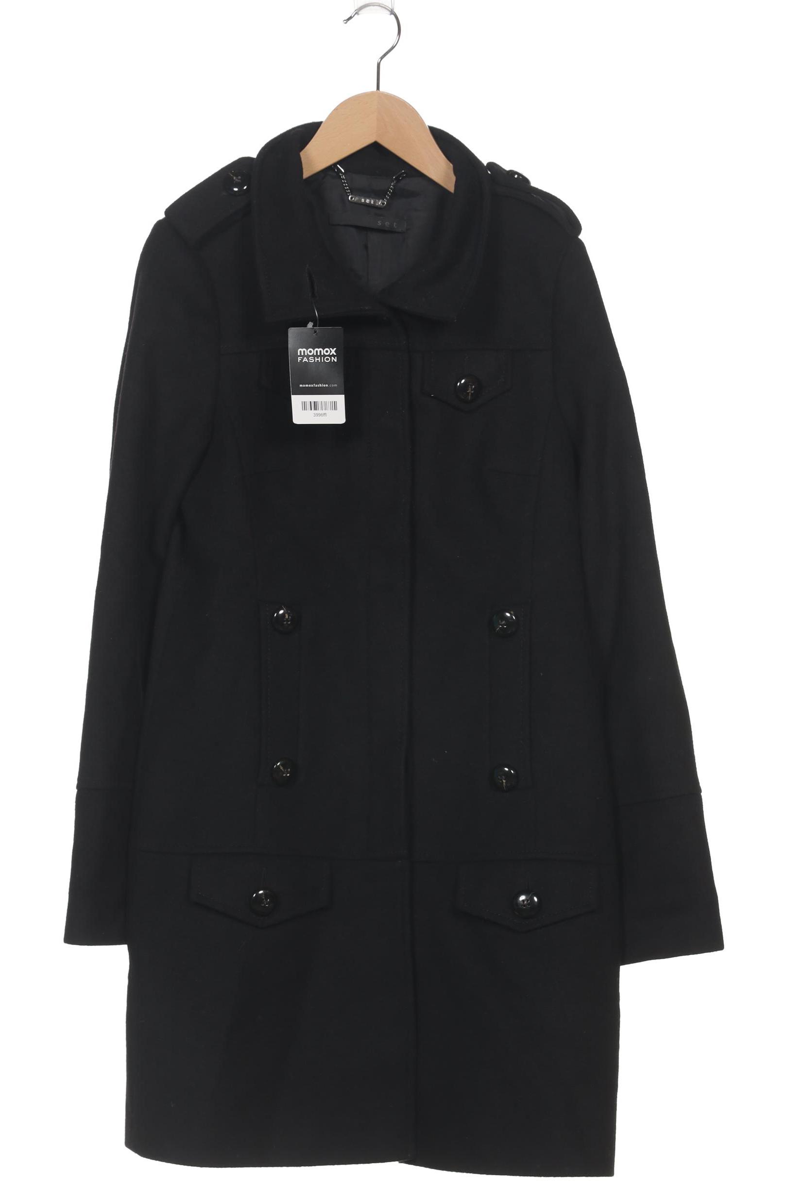 

Set Damen Mantel, schwarz, Gr. 34