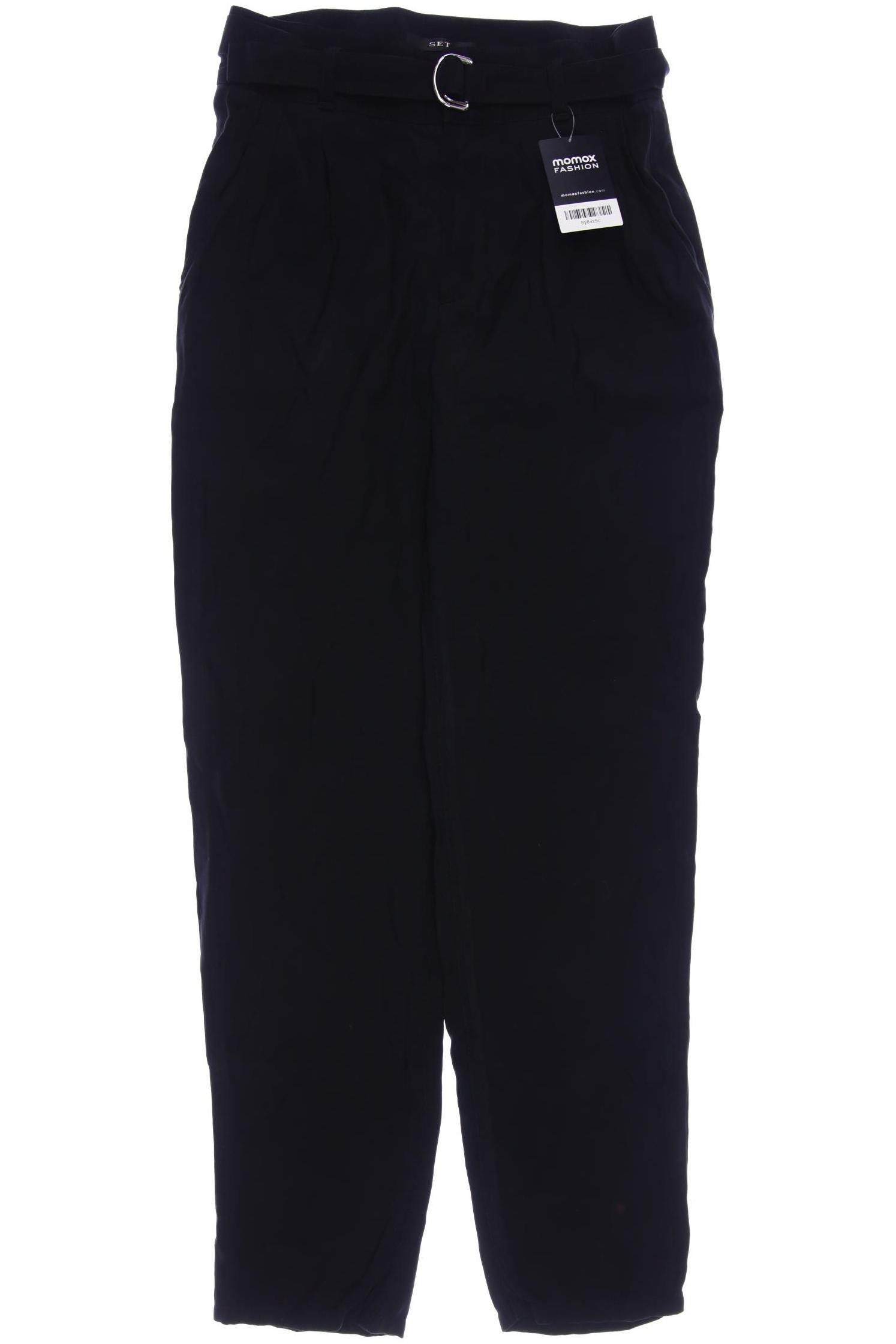 

Set Damen Stoffhose, schwarz