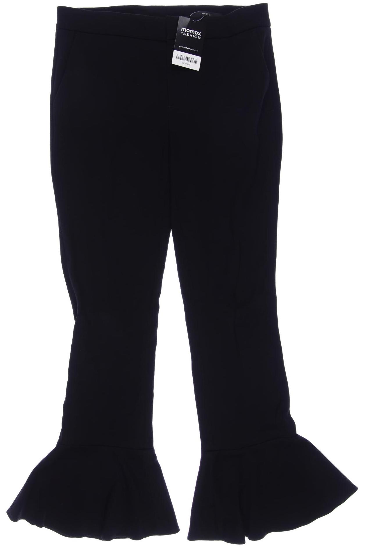 

Set Damen Stoffhose, schwarz