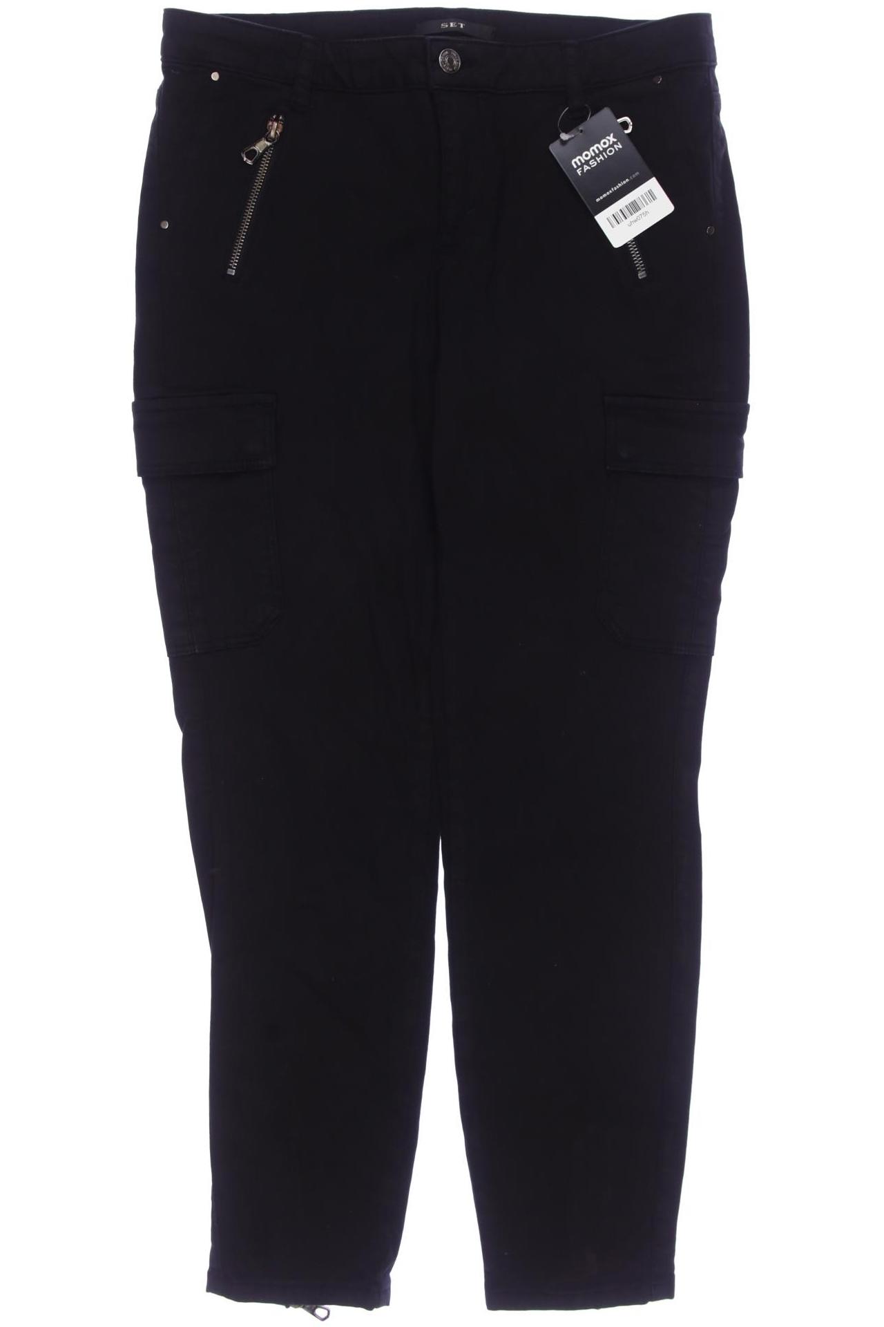 Thumbnail - Set Damen Stoffhose, schwarz, Gr. 38