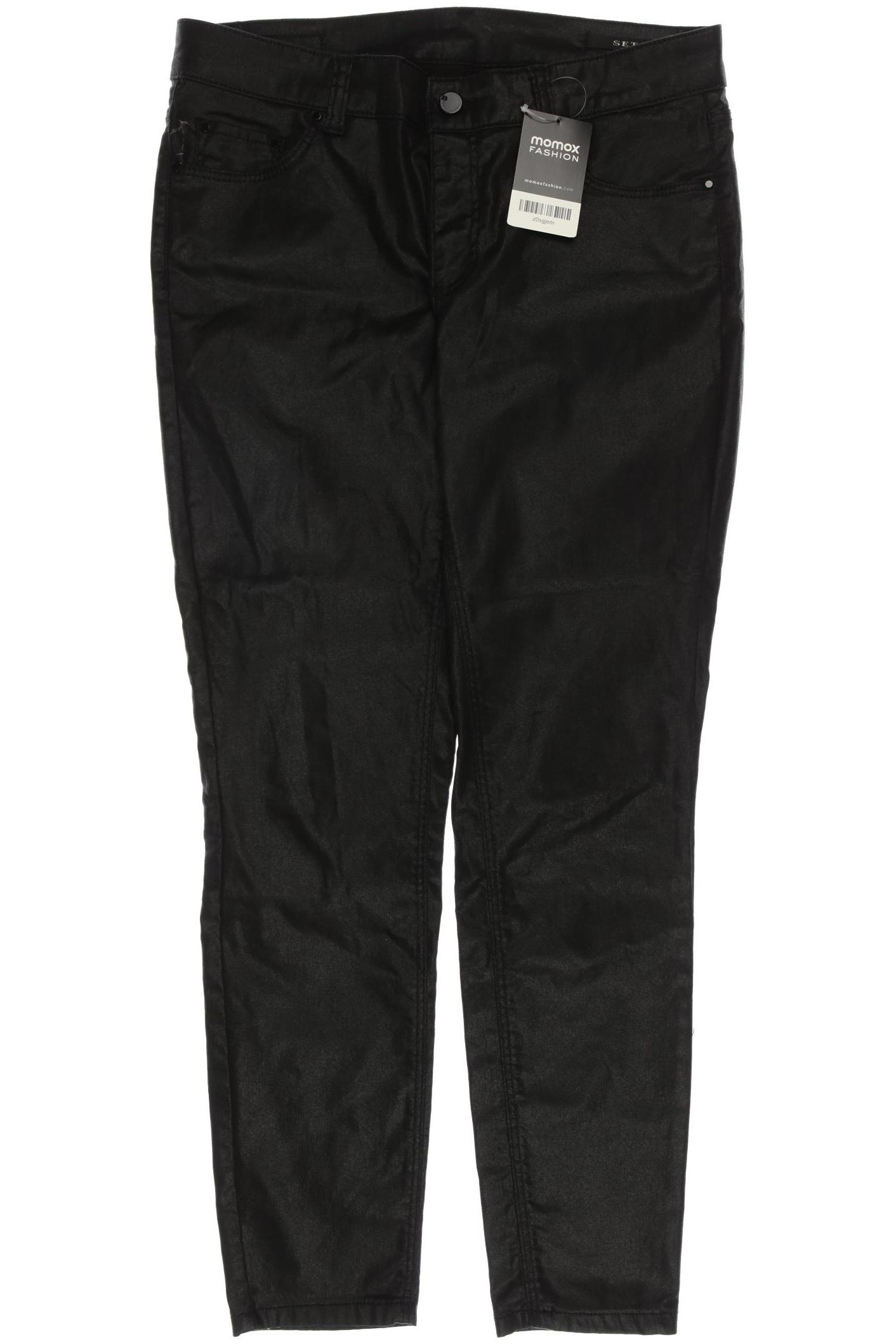 

Set Damen Stoffhose, schwarz