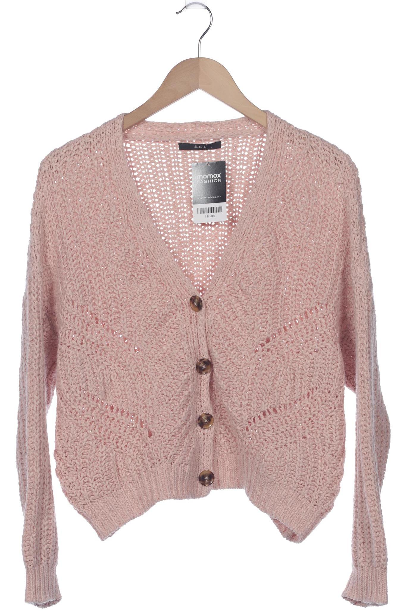 

Set Damen Strickjacke, pink