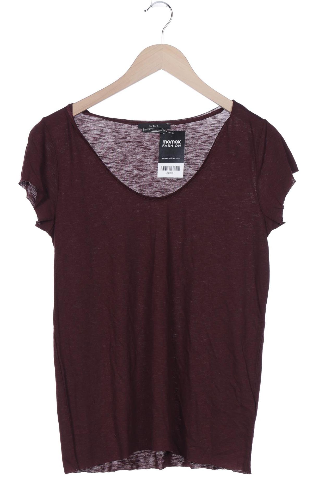 

Set Damen T-Shirt, bordeaux