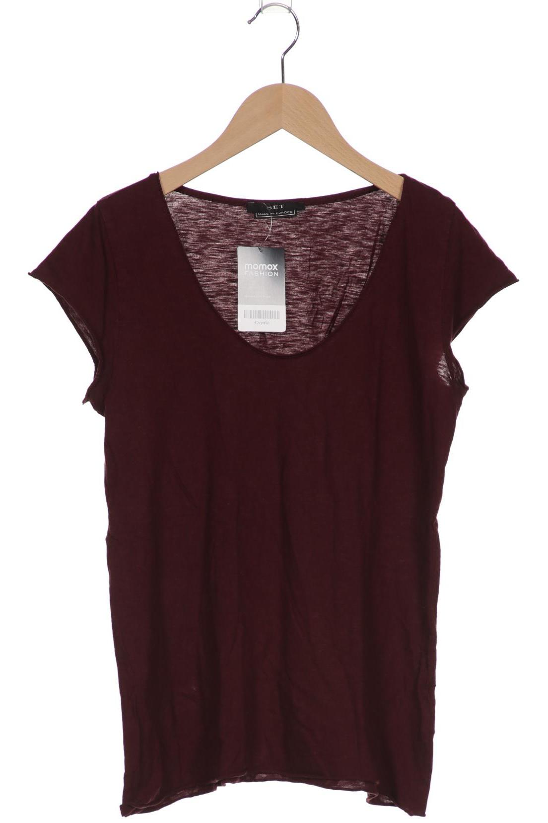 

Set Damen T-Shirt, bordeaux