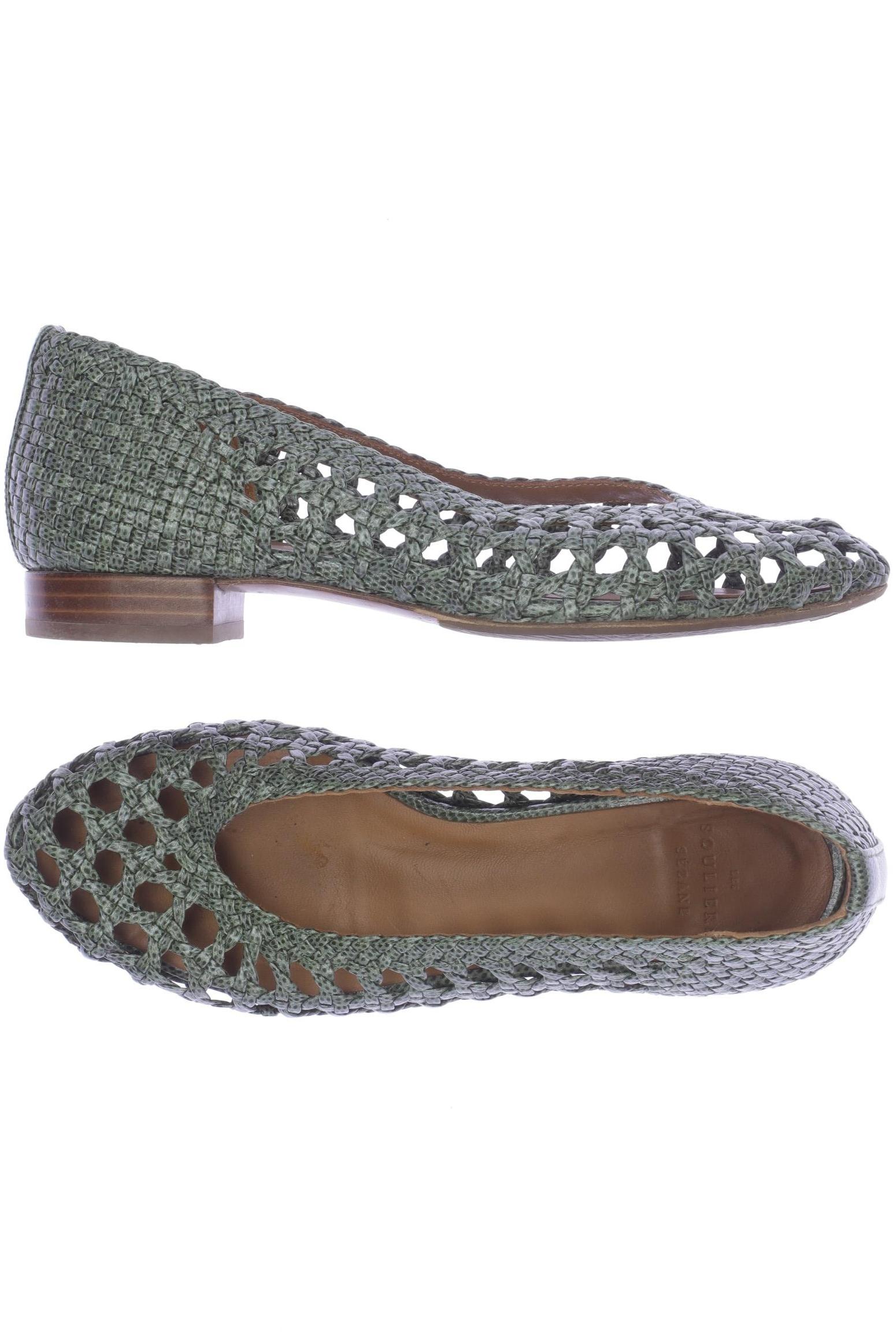 

Sezane Damen Ballerinas, grün, Gr. 36