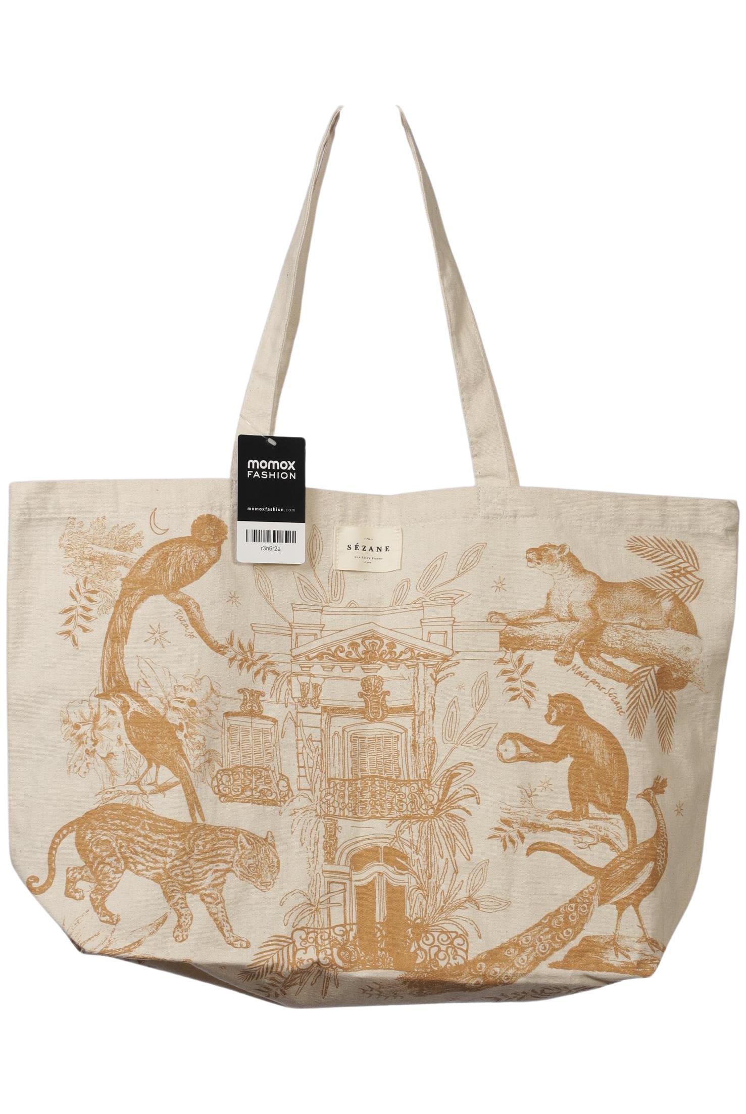 

Sezane Damen Handtasche, beige, Gr.
