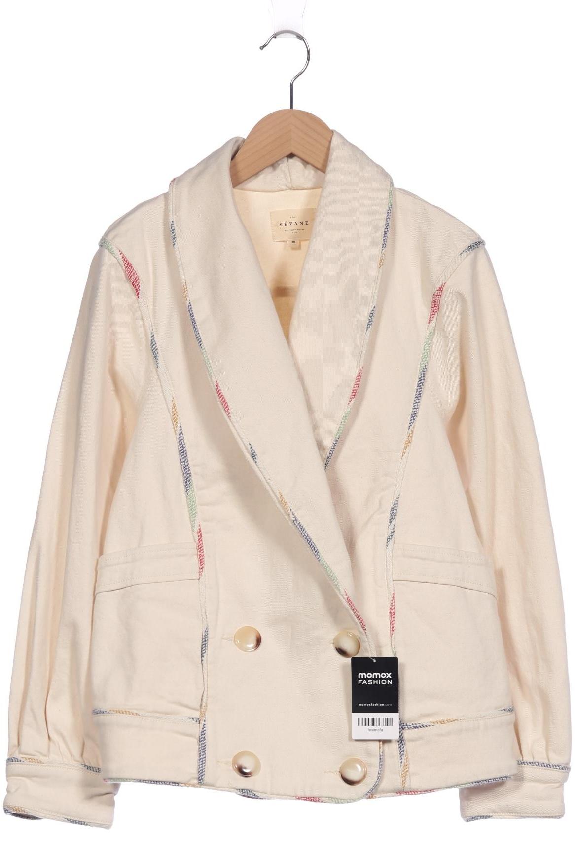 

Sezane Damen Jacke, cremeweiß, Gr. 40