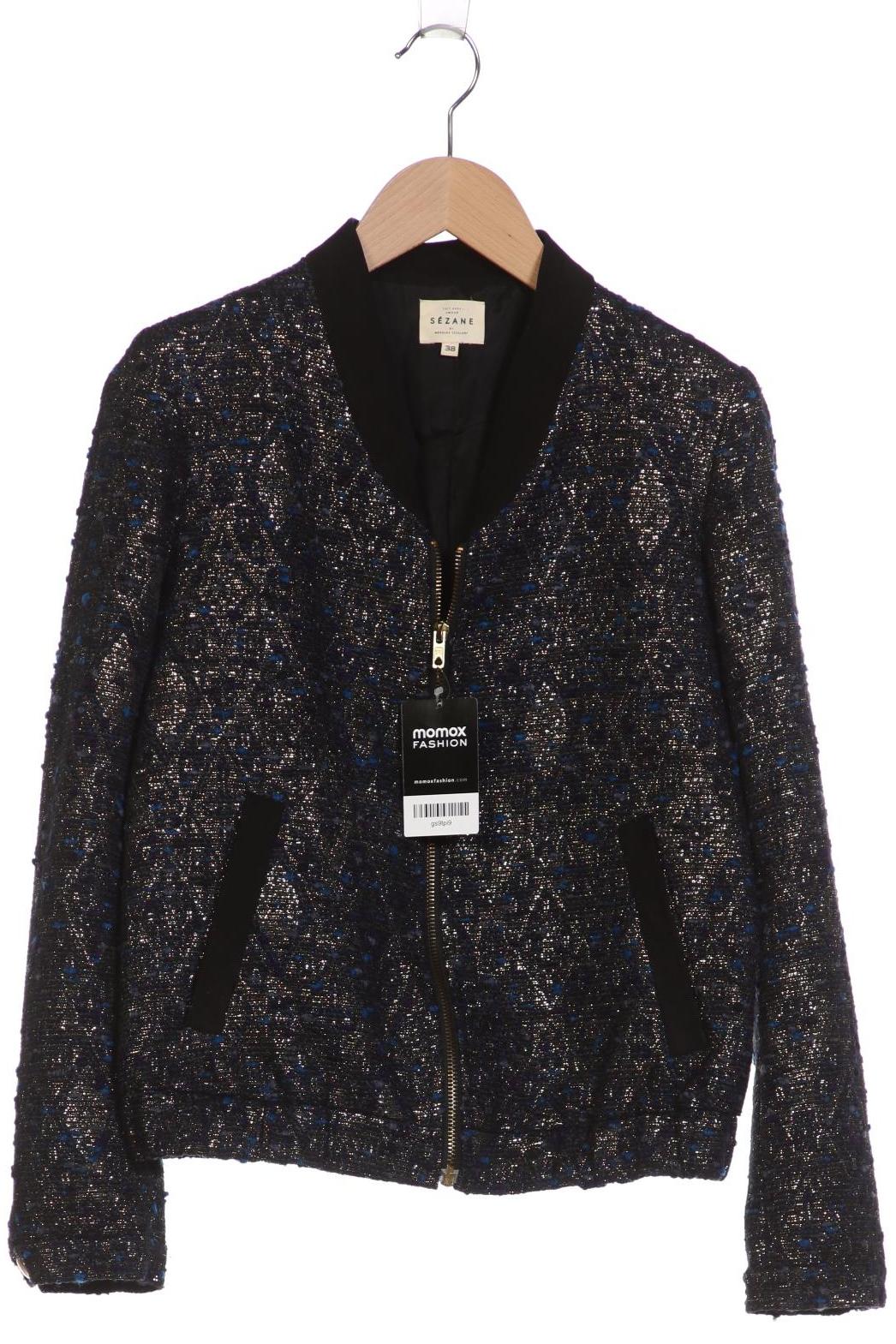 

Sezane Damen Jacke, schwarz, Gr. 38