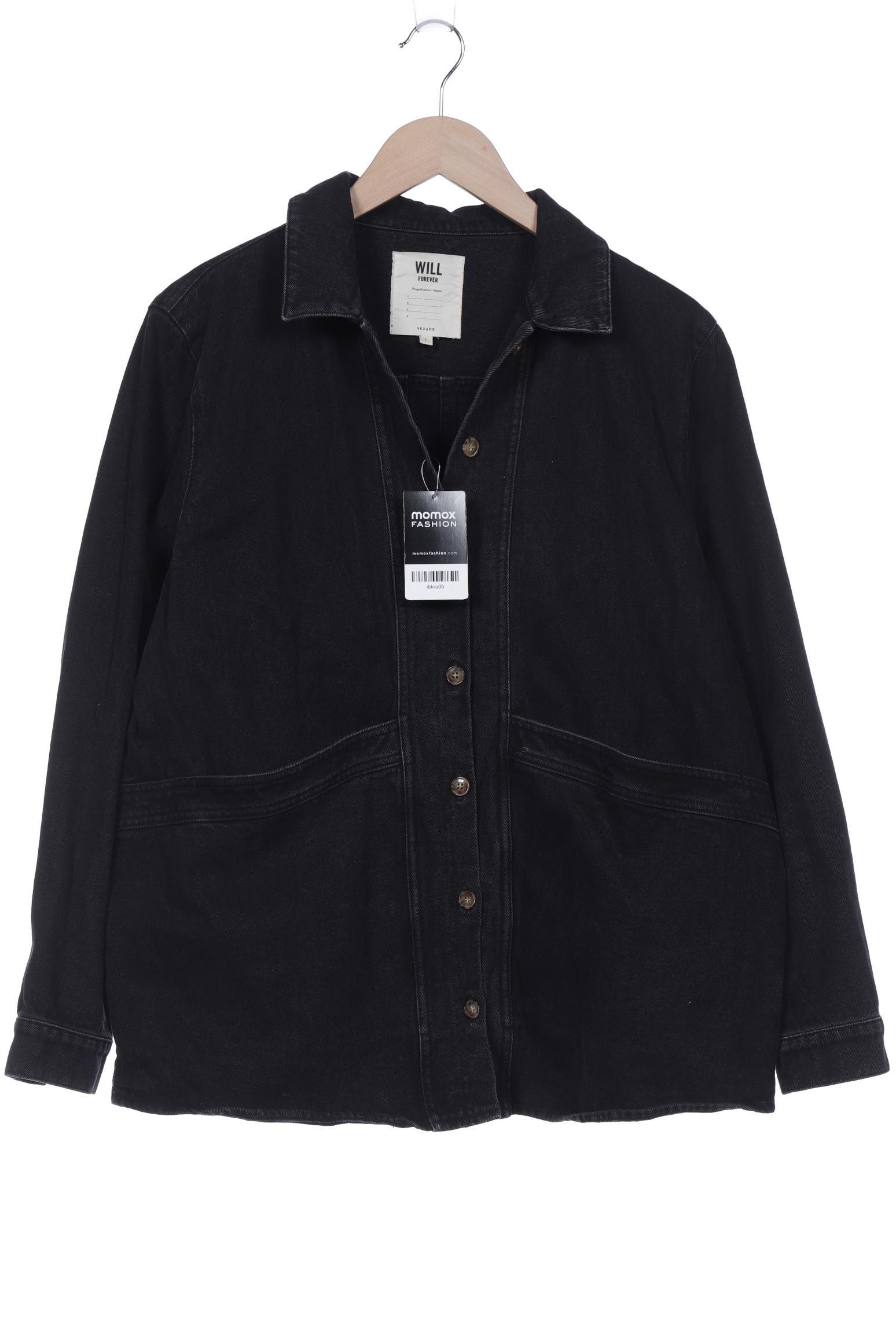 

Sezane Damen Jacke, schwarz, Gr. 42