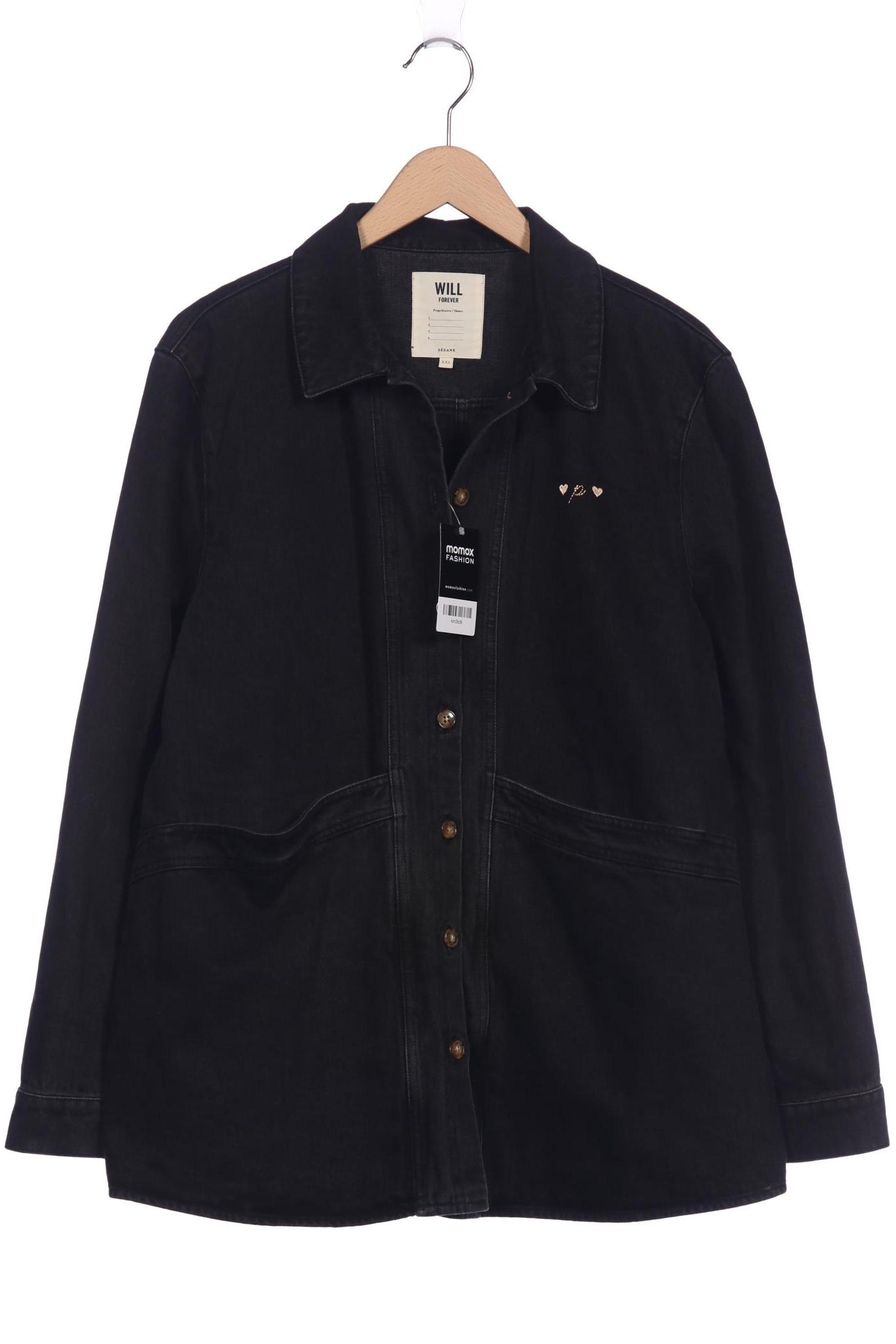 

Sezane Damen Jacke, schwarz, Gr. 46