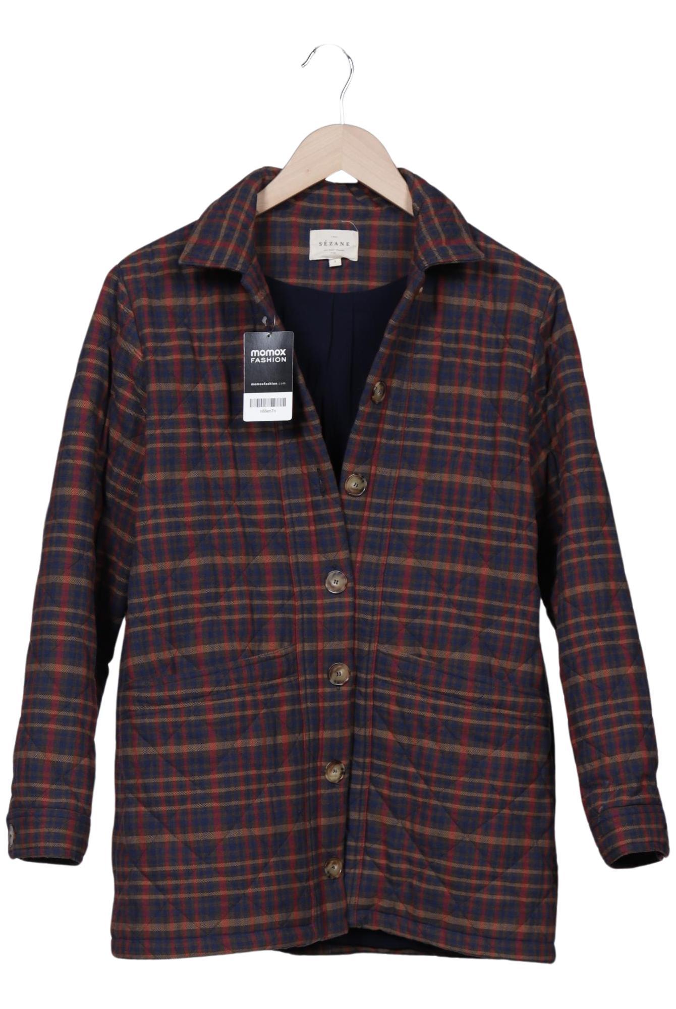 

Sezane Damen Jacke, marineblau, Gr. 36