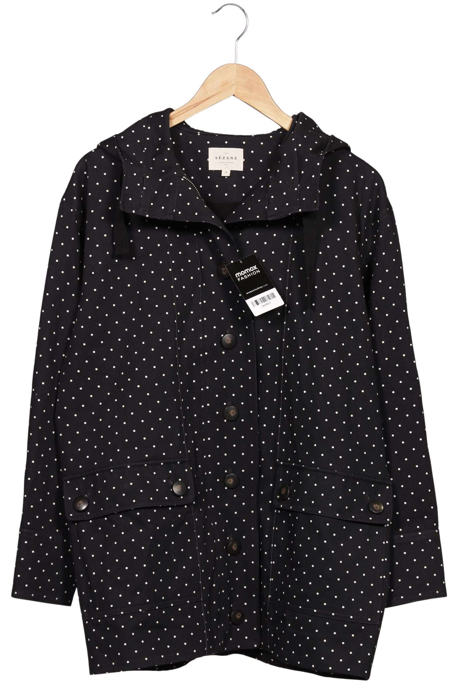 

Sezane Damen Jacke, schwarz, Gr. 38