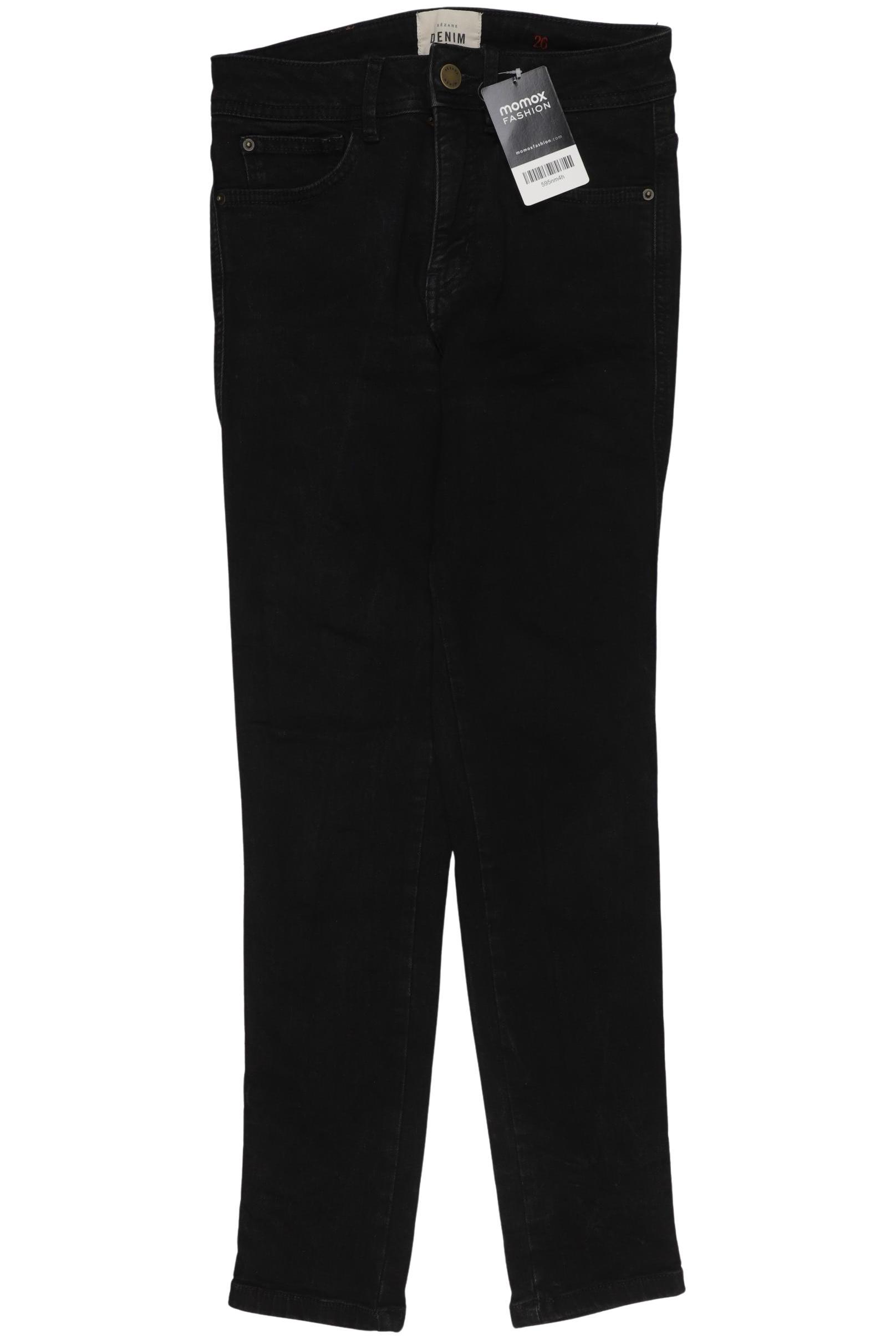 

Sezane Damen Jeans, schwarz, Gr. 26