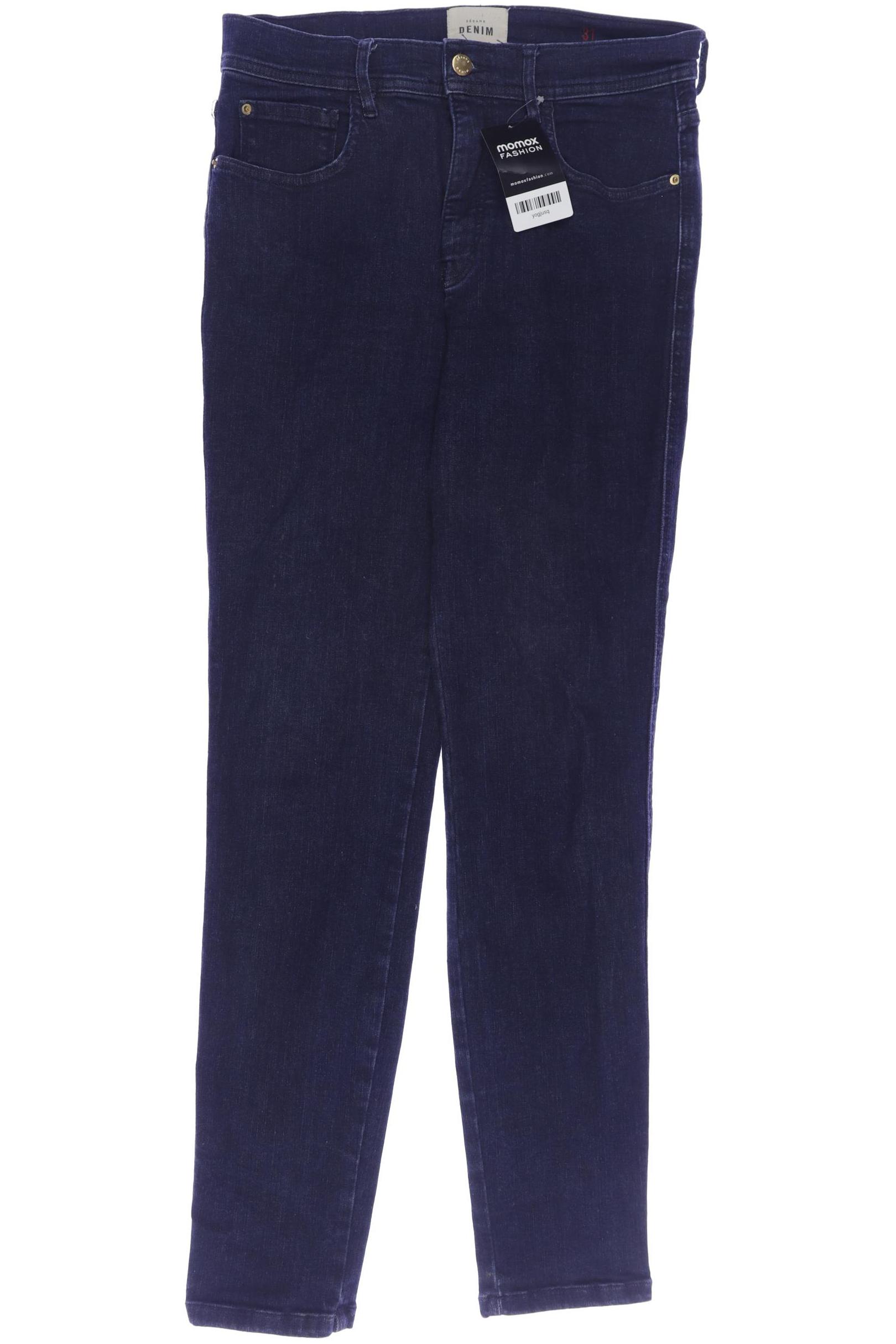 

Sezane Damen Jeans, marineblau, Gr. 31
