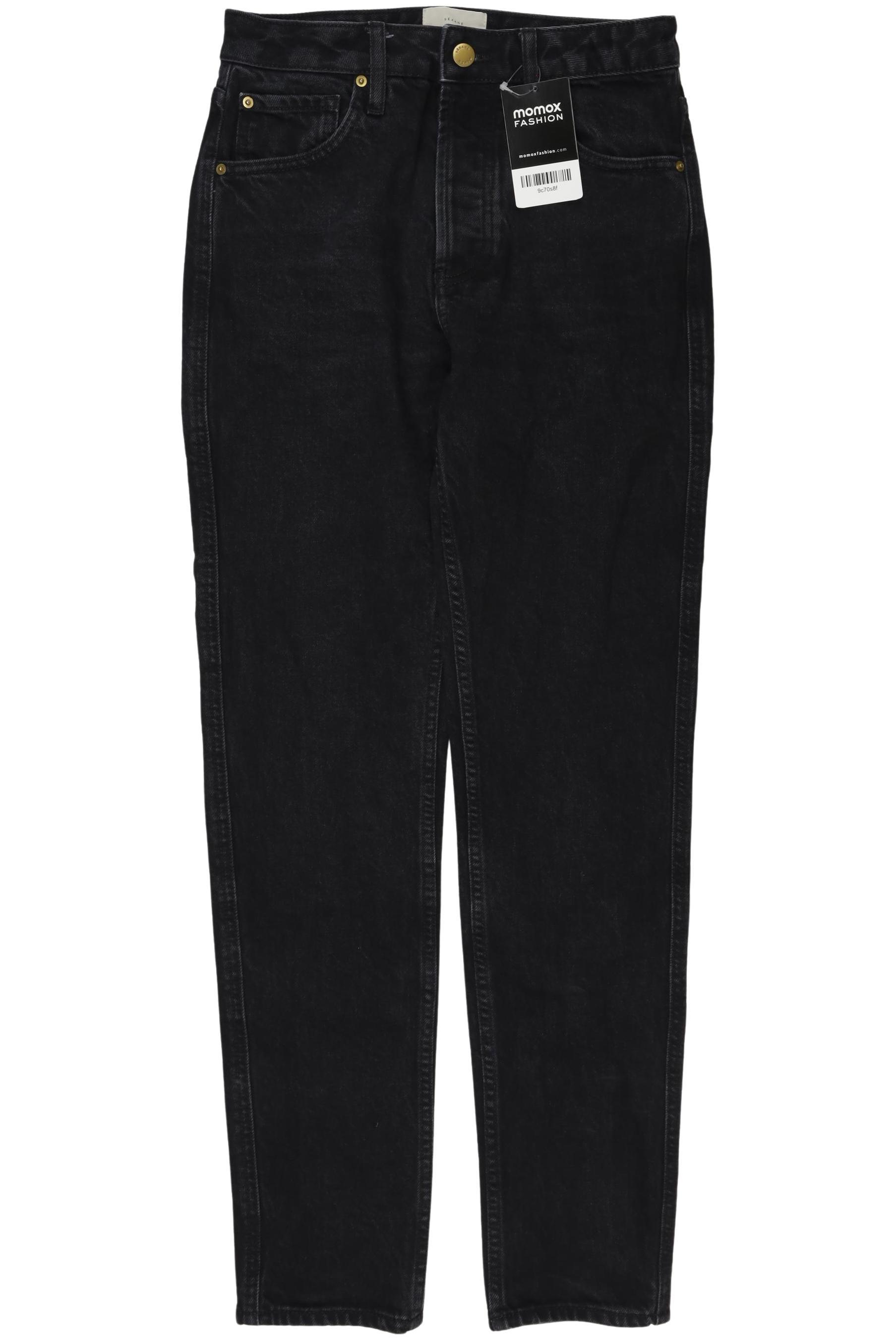 

Sezane Damen Jeans, schwarz, Gr. 26