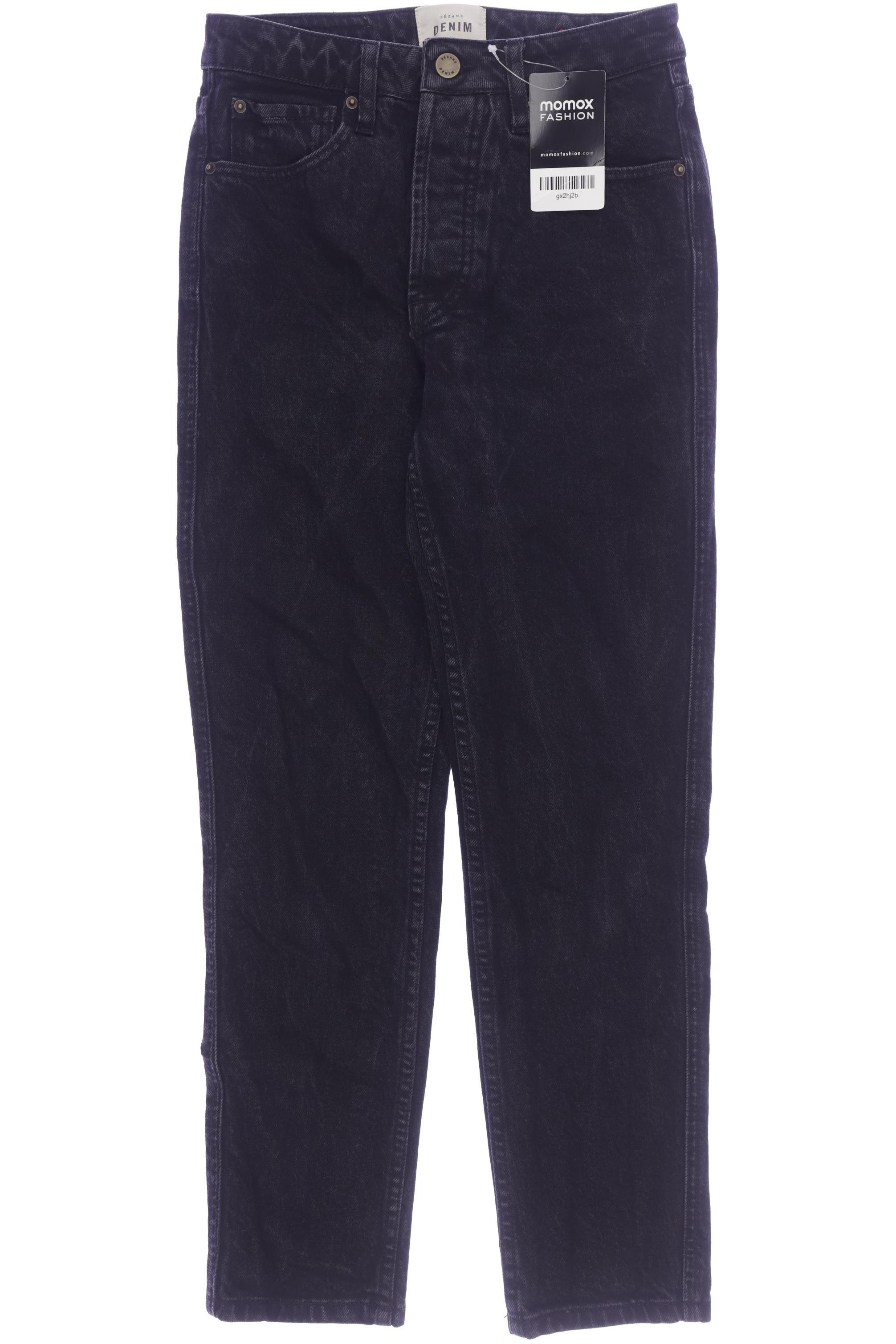 

Sezane Damen Jeans, schwarz, Gr. 25