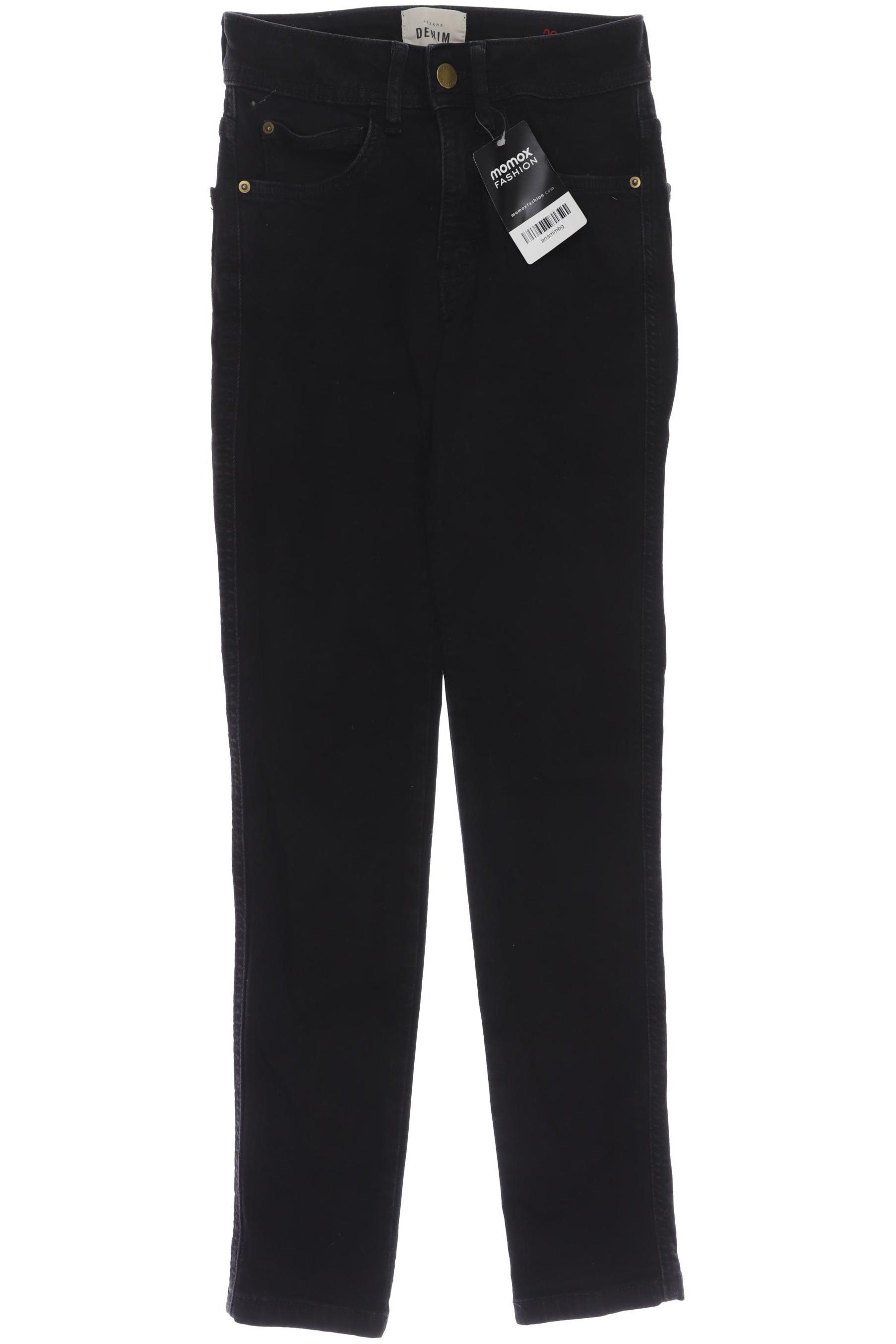 

Sezane Damen Jeans, schwarz, Gr. 0
