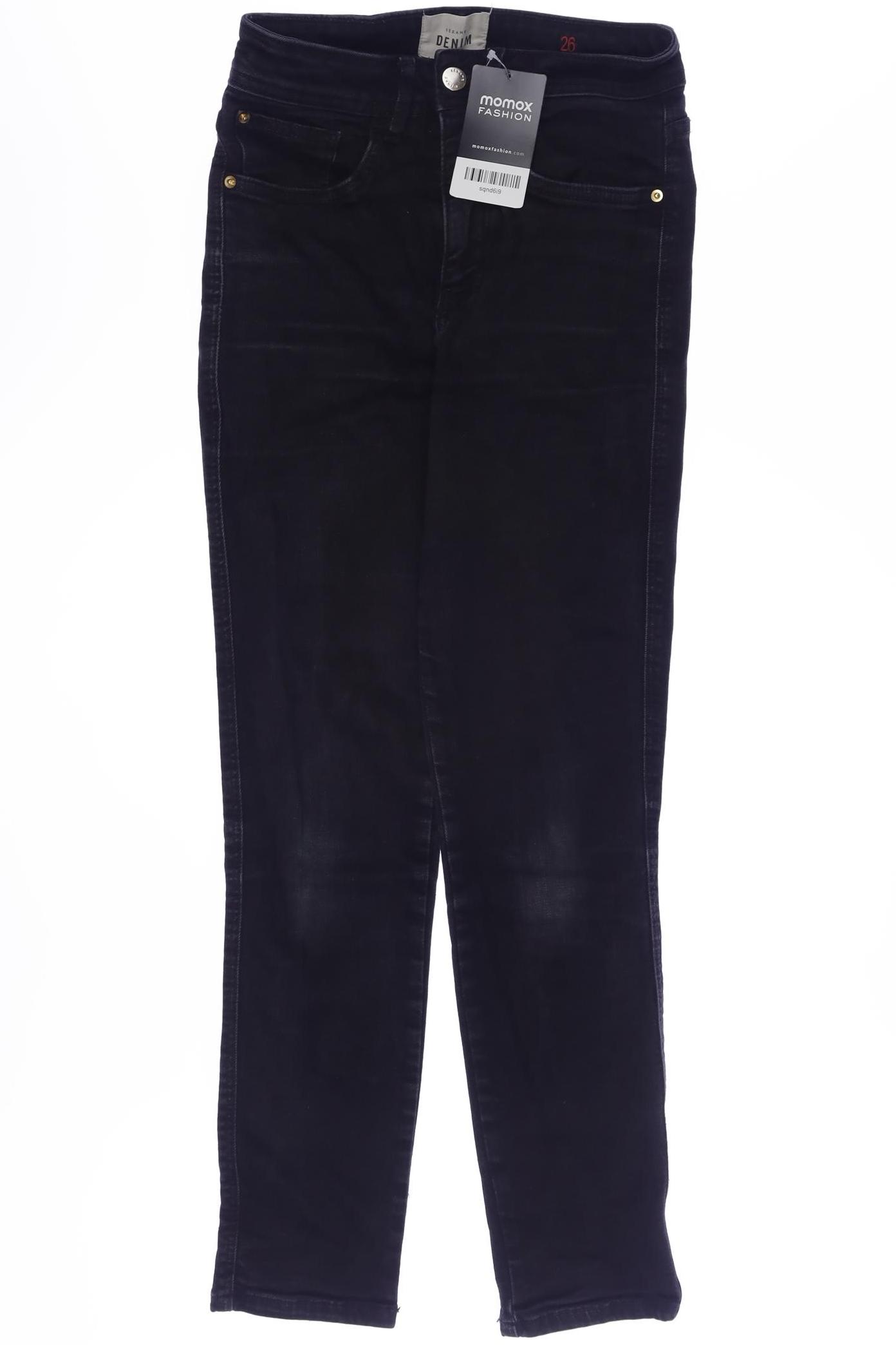 

Sezane Damen Jeans, schwarz, Gr. 26