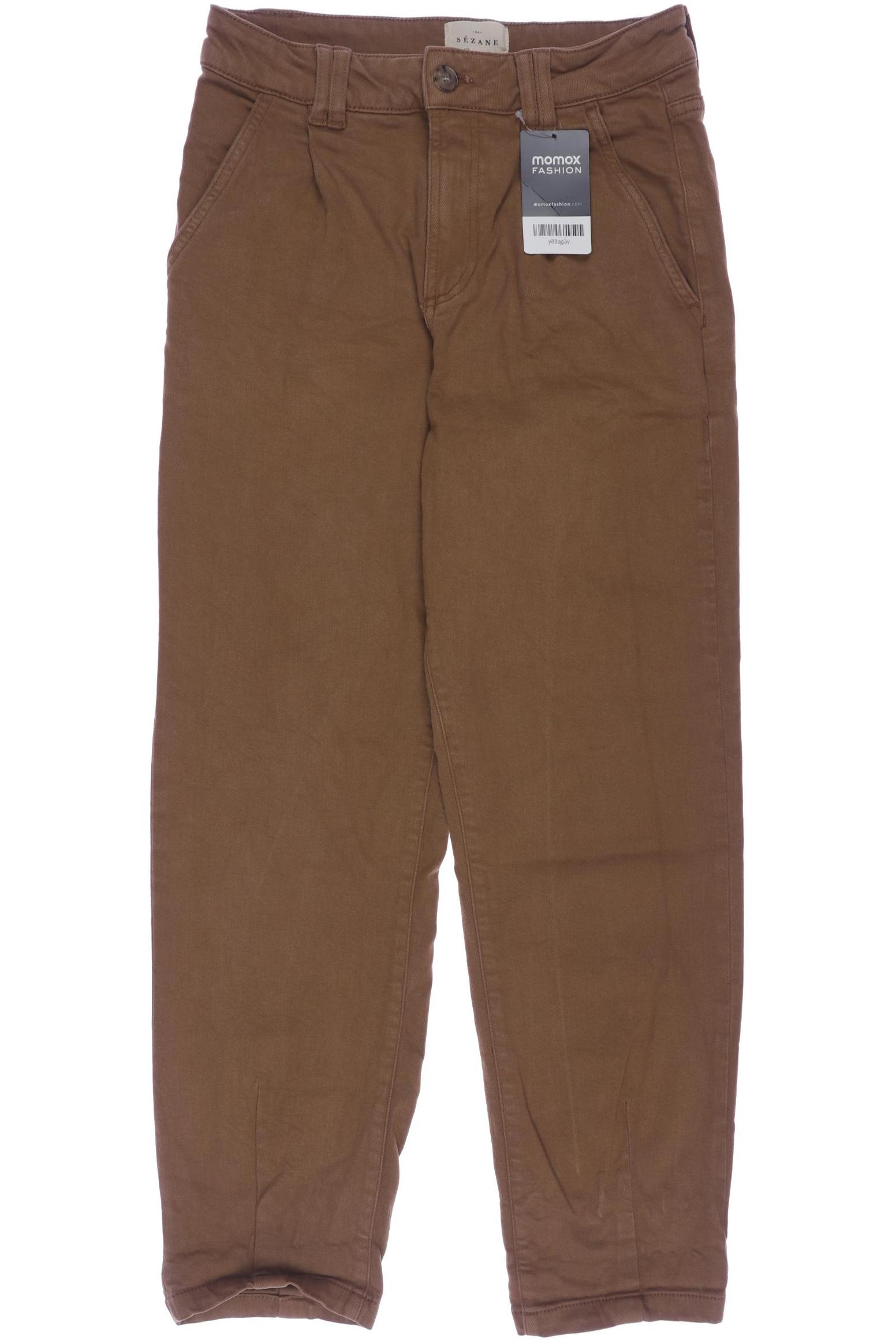 

Sezane Damen Jeans, braun, Gr. 34