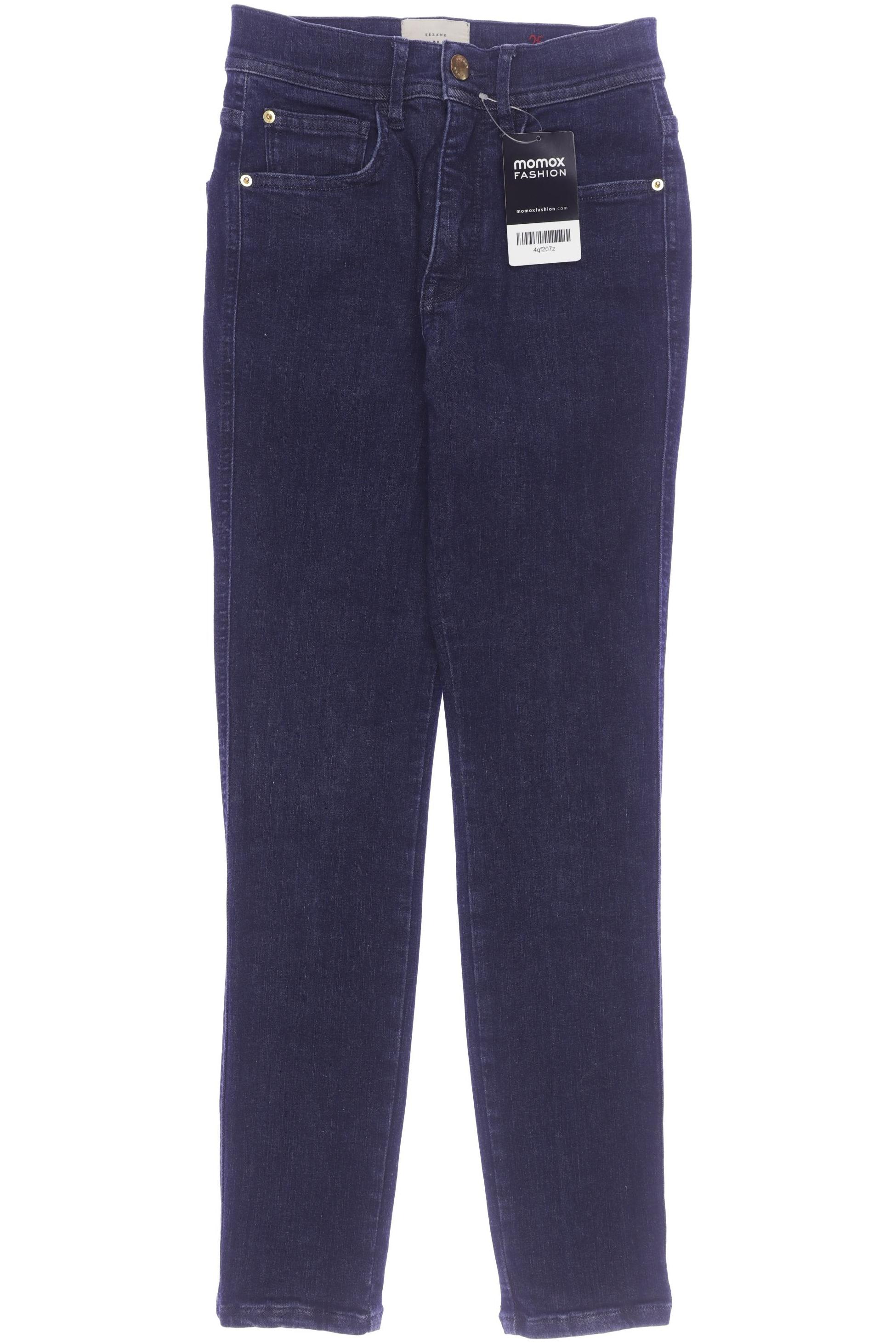 

Sezane Damen Jeans, marineblau, Gr. 25