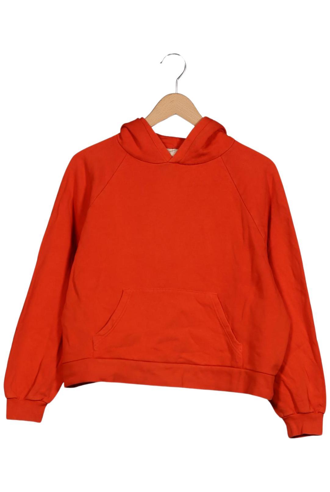 

Sezane Damen Kapuzenpullover, orange, Gr. 38