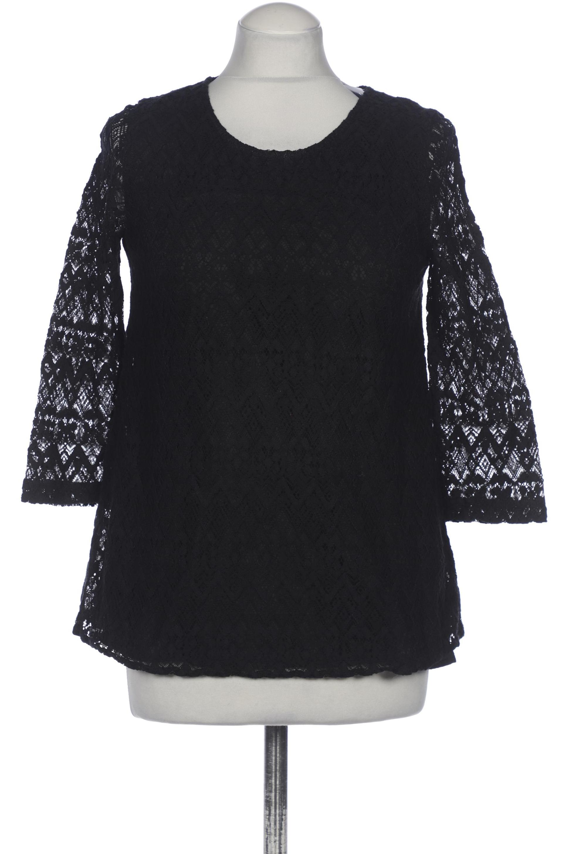 

Sezane Damen Langarmshirt, schwarz, Gr. 38