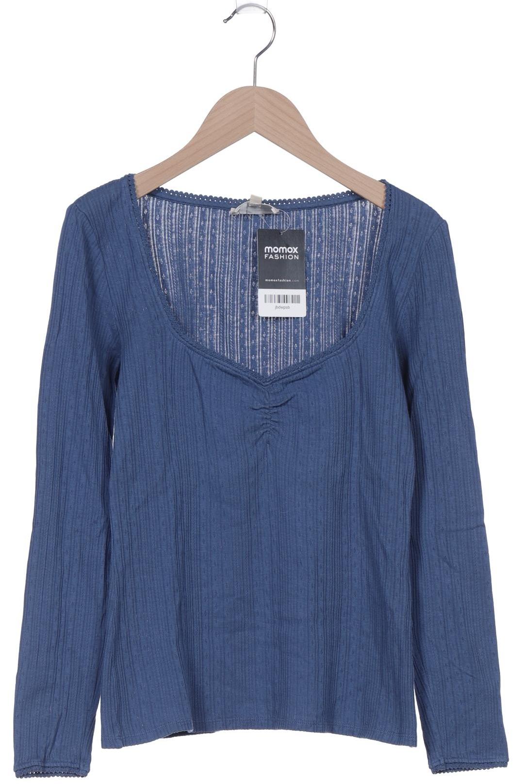 

Sezane Damen Langarmshirt, blau, Gr. 38