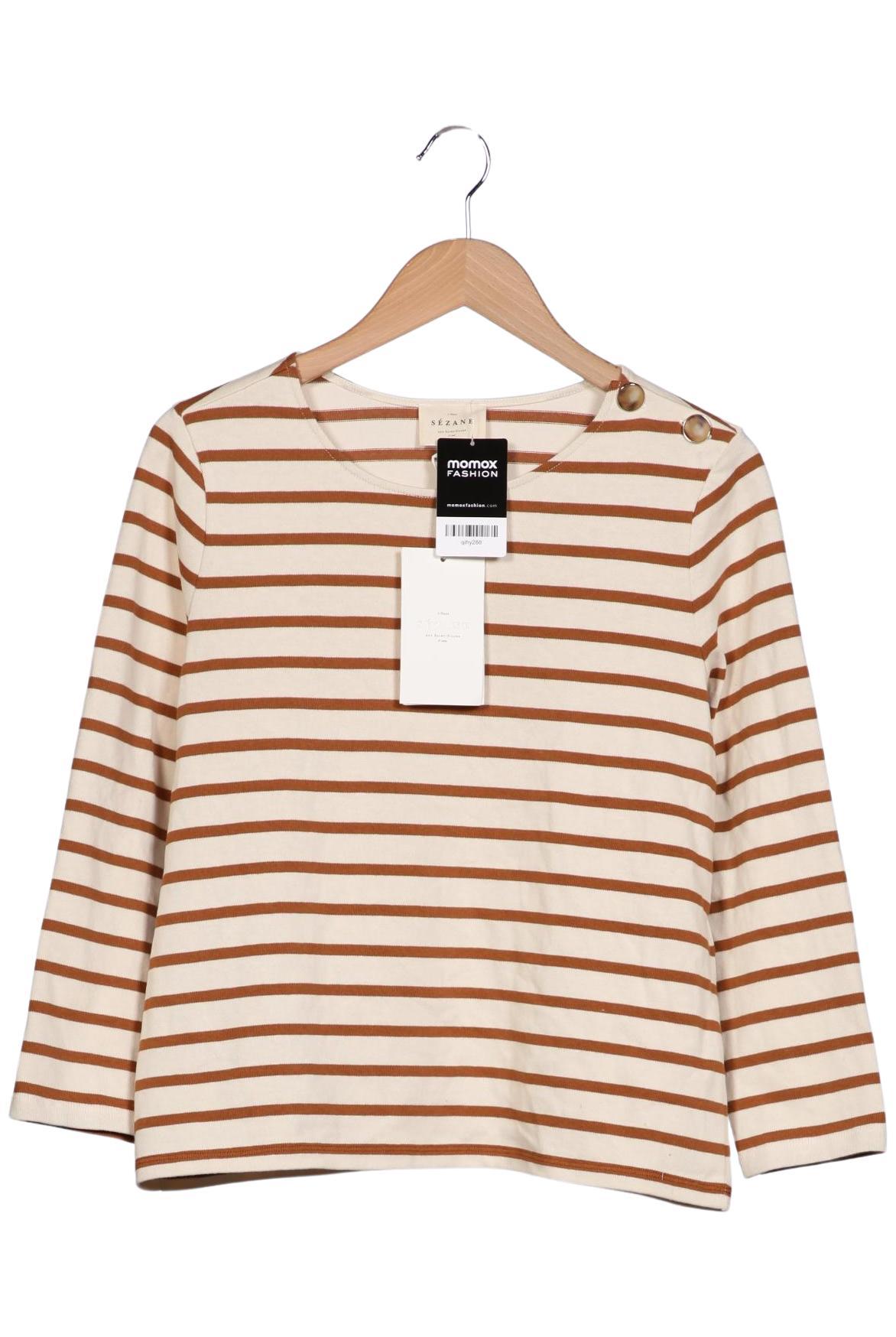 

Sezane Damen Langarmshirt, cremeweiß, Gr. 36