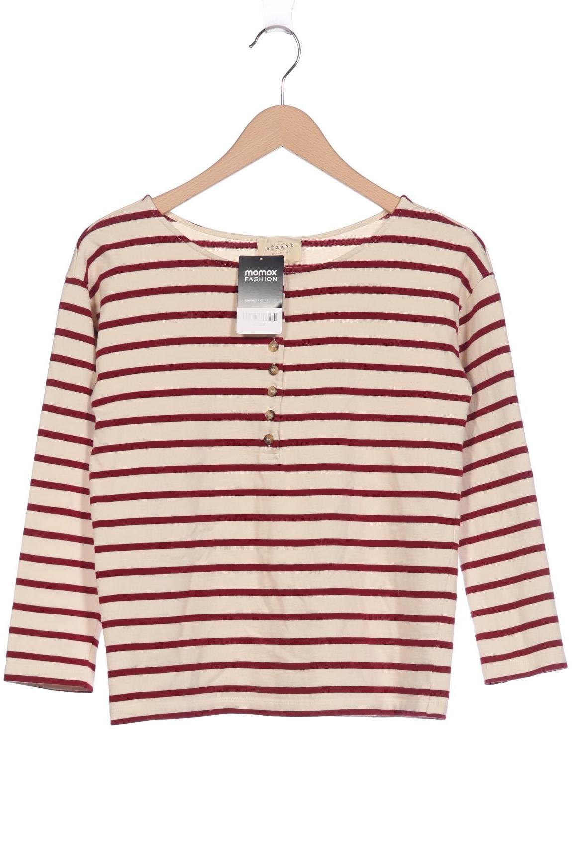 

Sezane Damen Langarmshirt, cremeweiß, Gr. 34