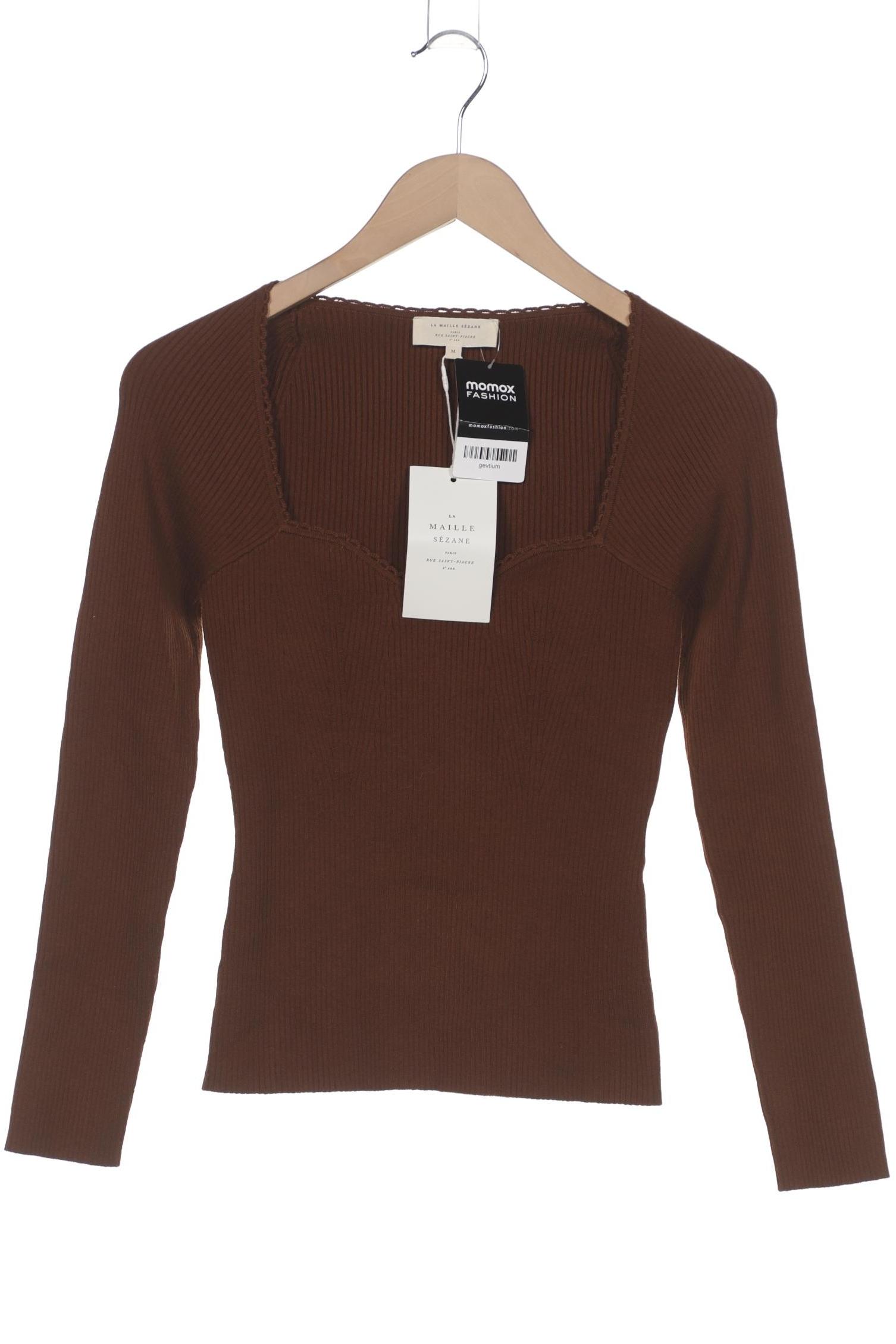 

Sezane Damen Langarmshirt, braun, Gr. 38