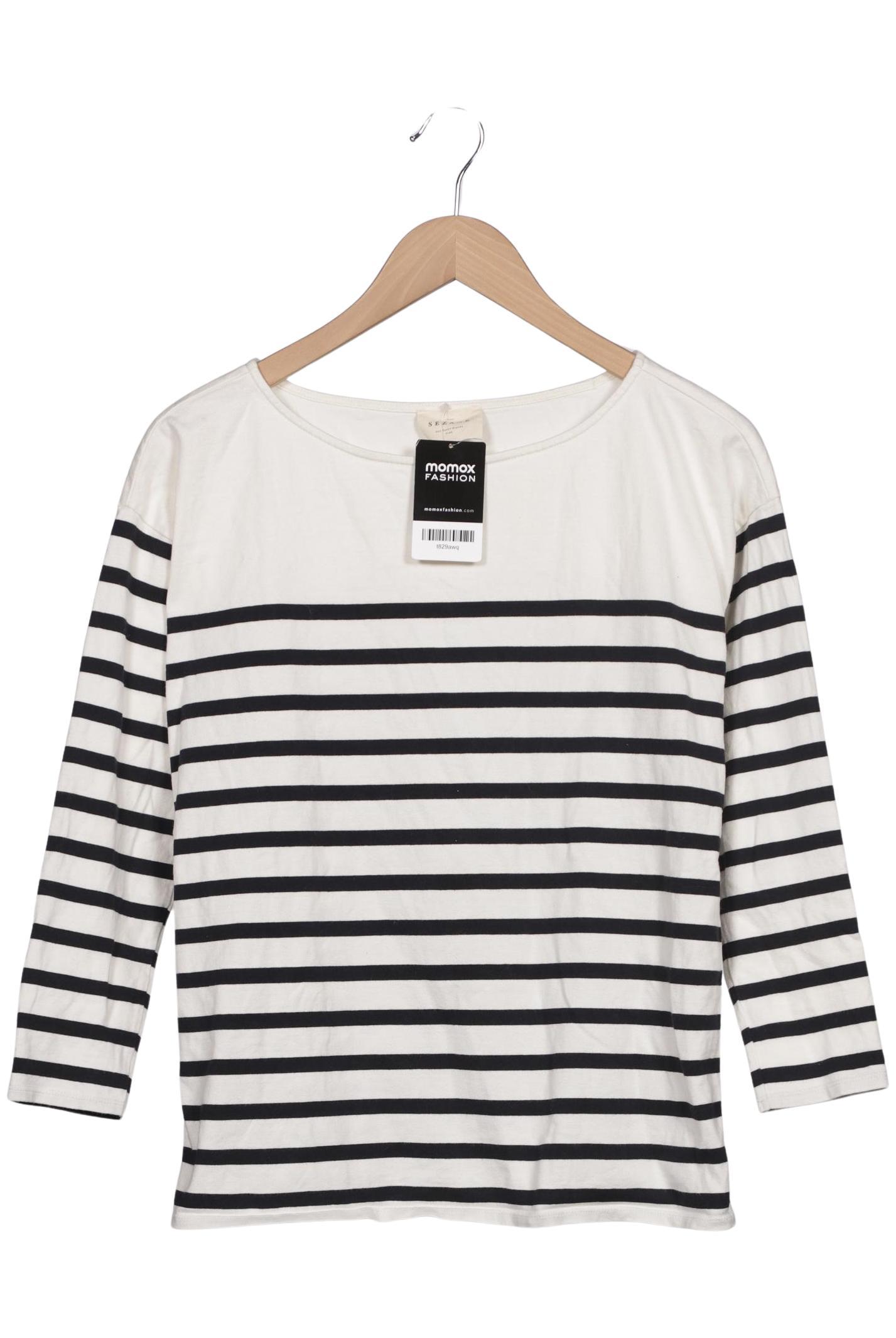 

Sezane Damen Langarmshirt, beige, Gr. 38