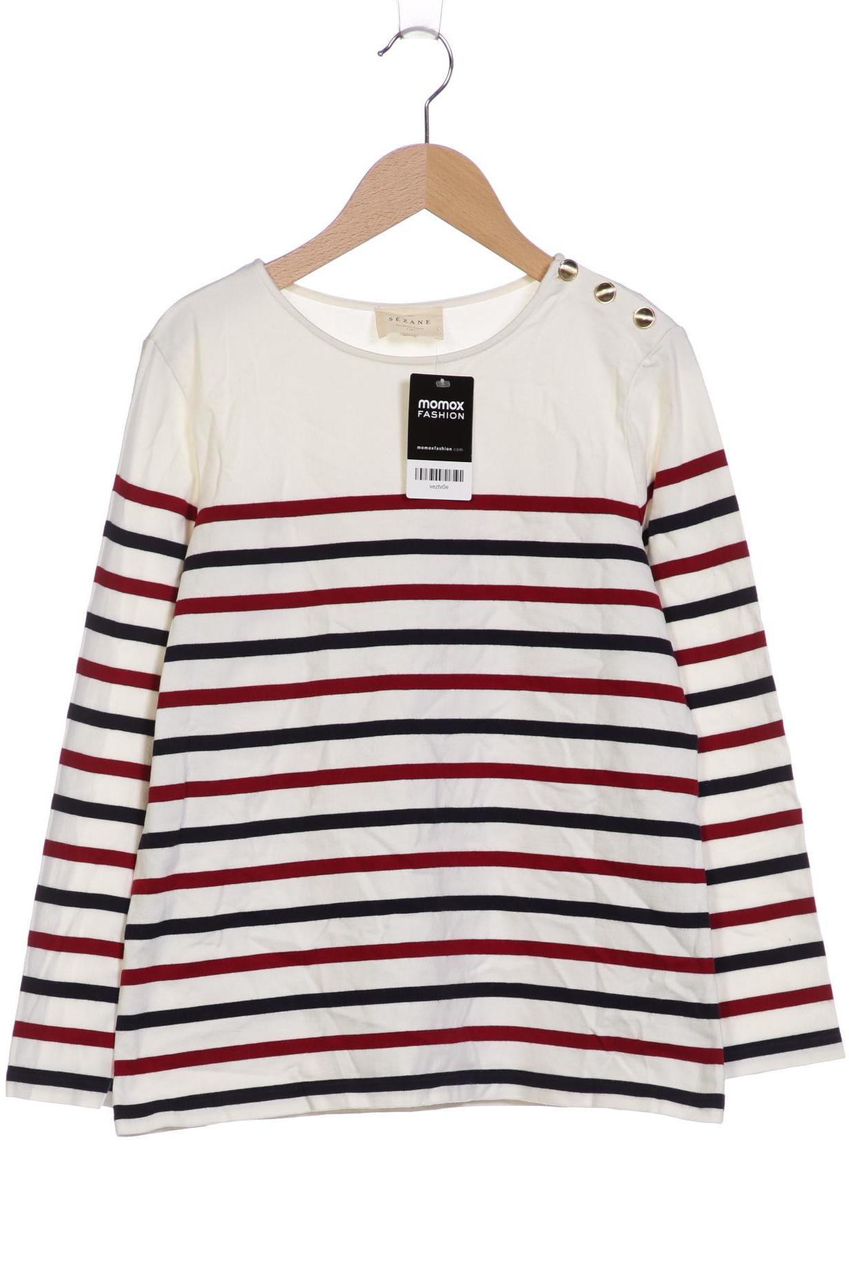 

Sezane Damen Langarmshirt, weiß, Gr. 38