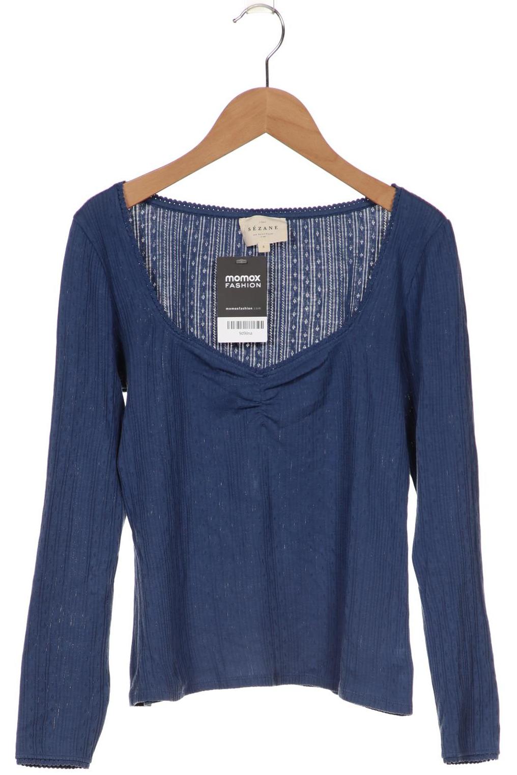 Thumbnail - Sezane Damen Langarmshirt, blau, Gr. 36