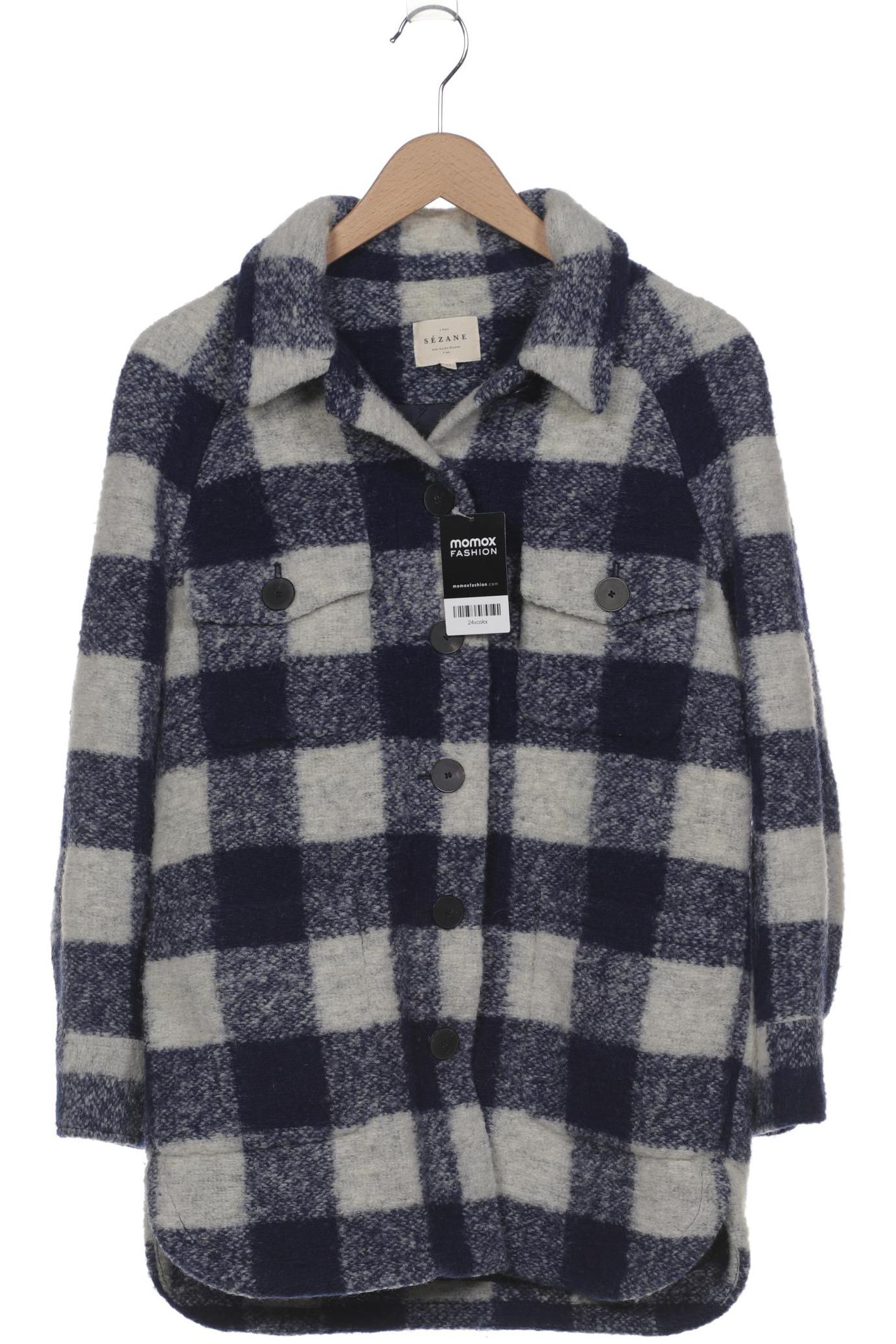 

Sezane Damen Mantel, marineblau, Gr. 34