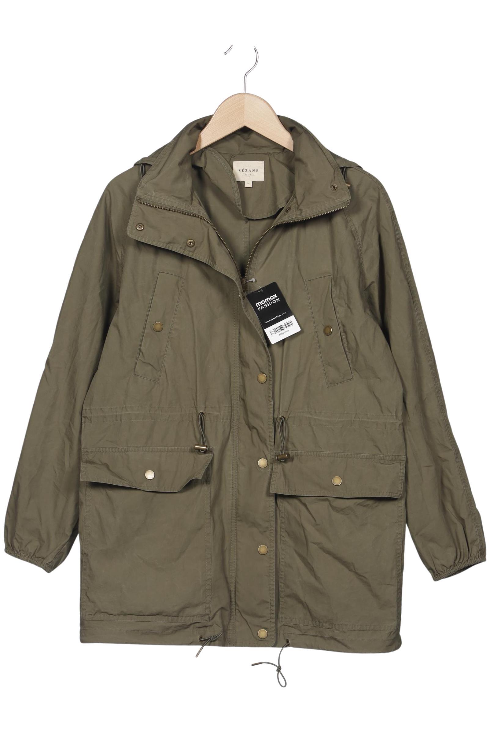 

Sezane Damen Mantel, grün, Gr. 36