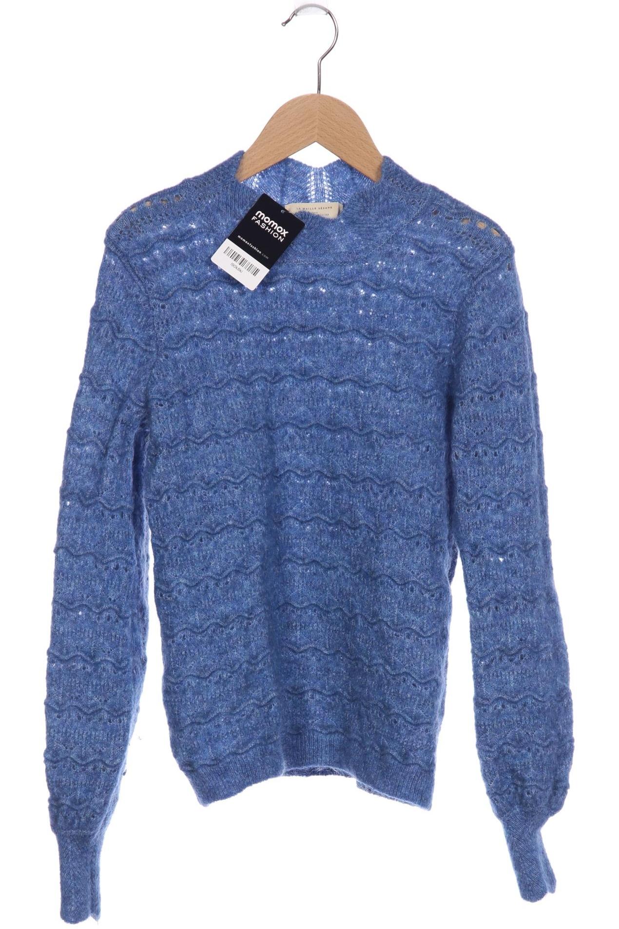 

Sezane Damen Pullover, blau, Gr. 34