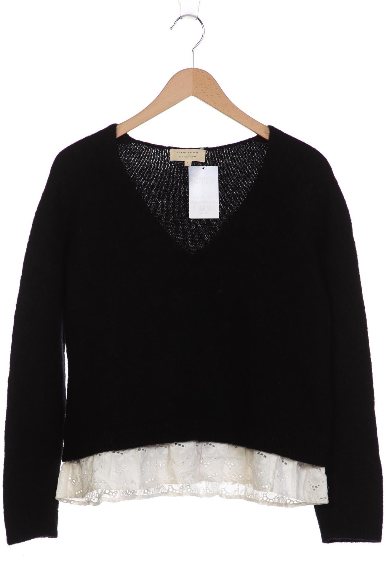 

Sezane Damen Pullover, schwarz, Gr. 42