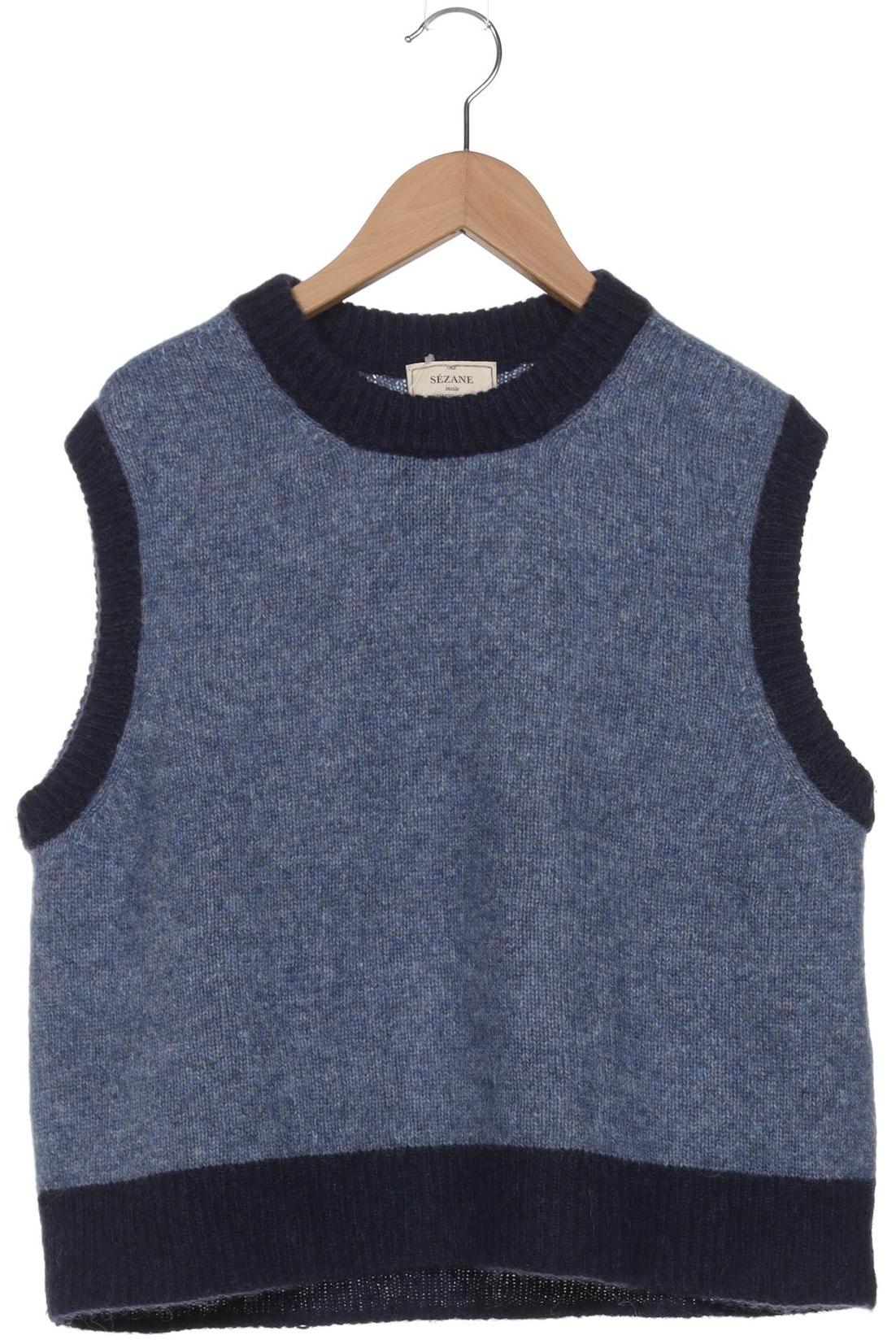 

Sezane Damen Pullover, blau, Gr. 36