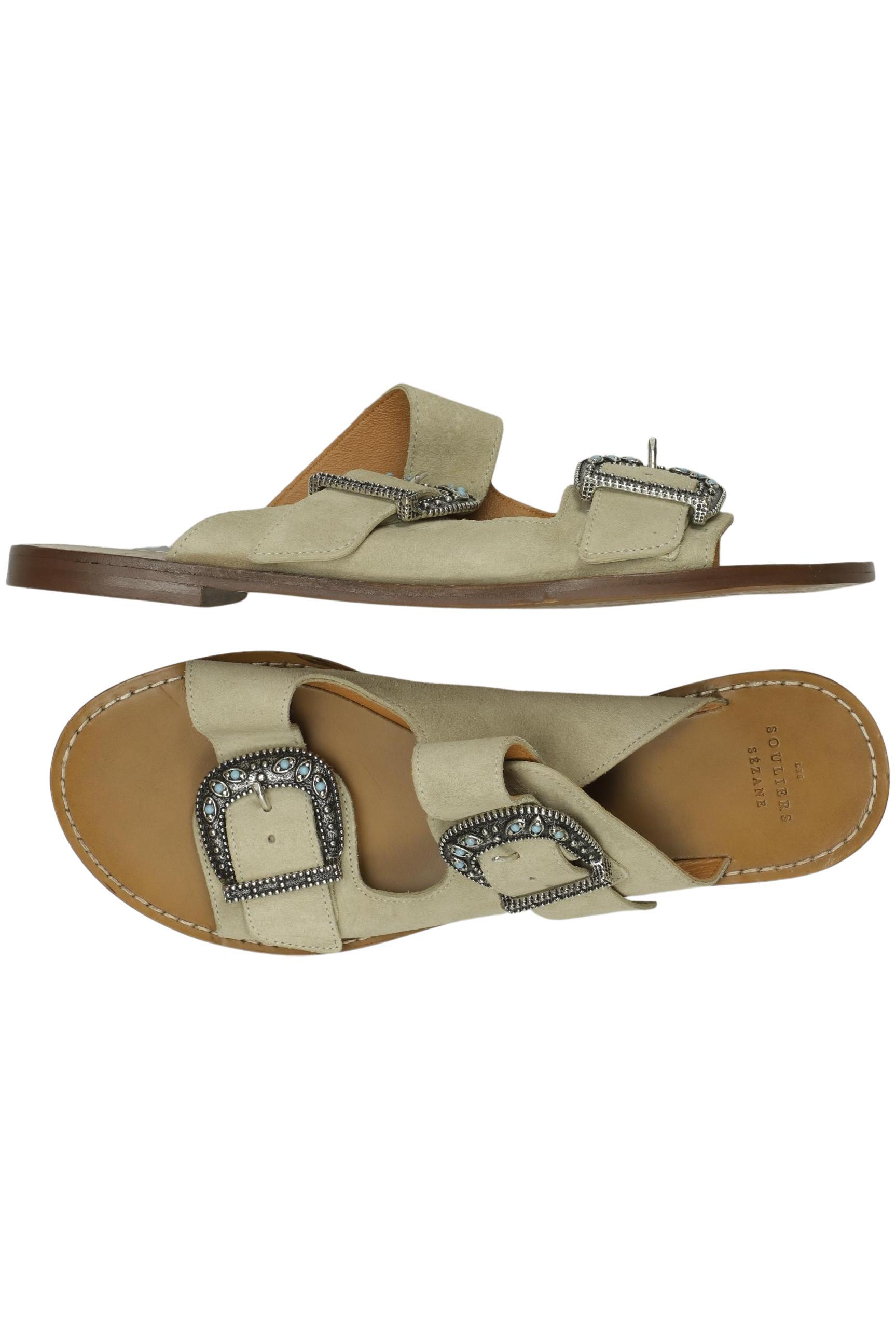 

Sezane Damen Sandale, beige, Gr. 41